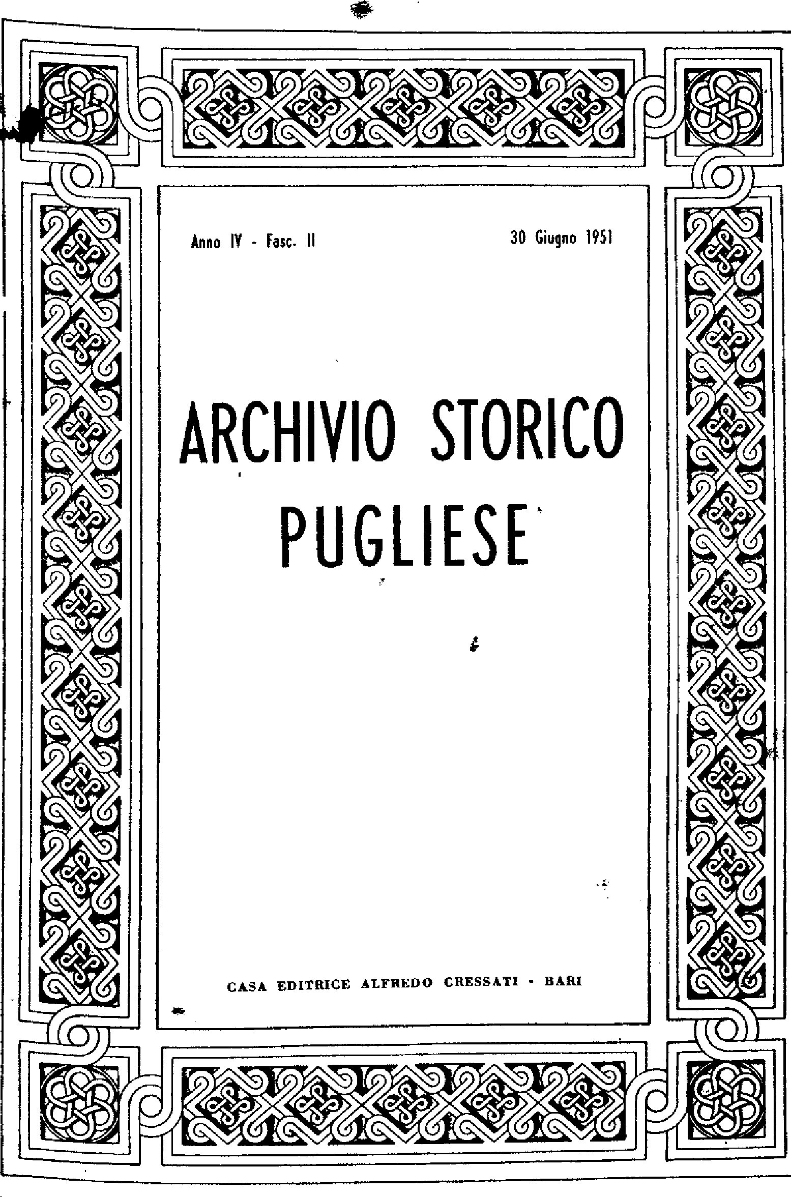1951 Archivio Storico_Anno IV_fasc. II