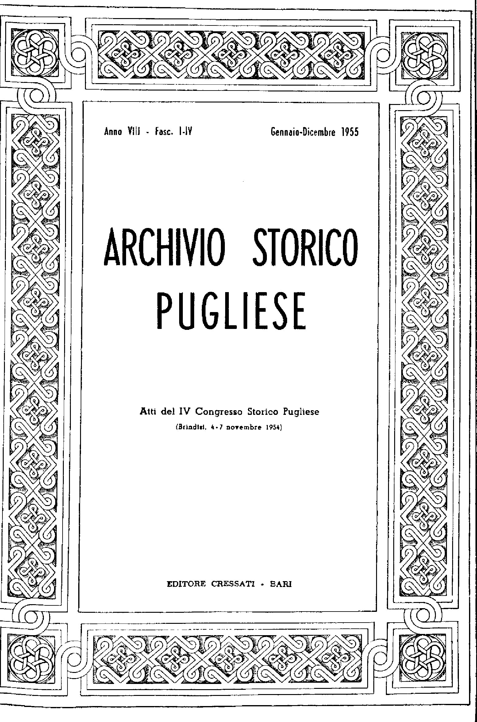 1955 Archivio Storico_Anno 8_fasc. I a IV