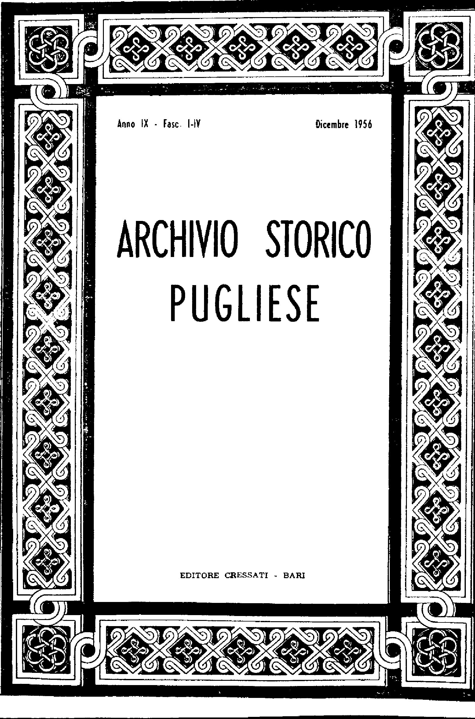 1956 Archivio Storico_Anno IX_fasc. I a IV