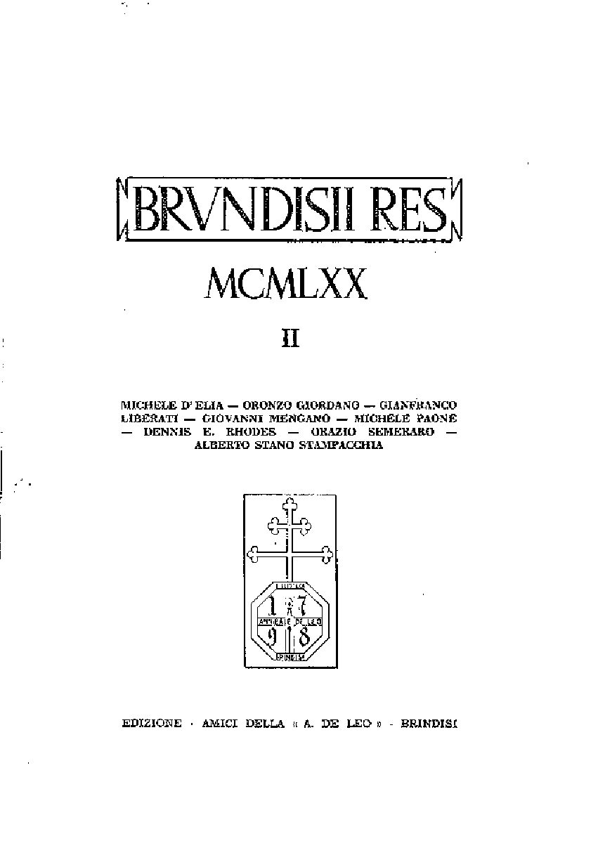 1970 vol.II fasc.MCMLXX