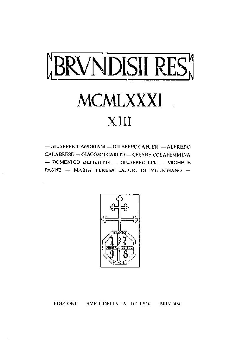 1981 vol.XIII fasc.MCMLXXXI