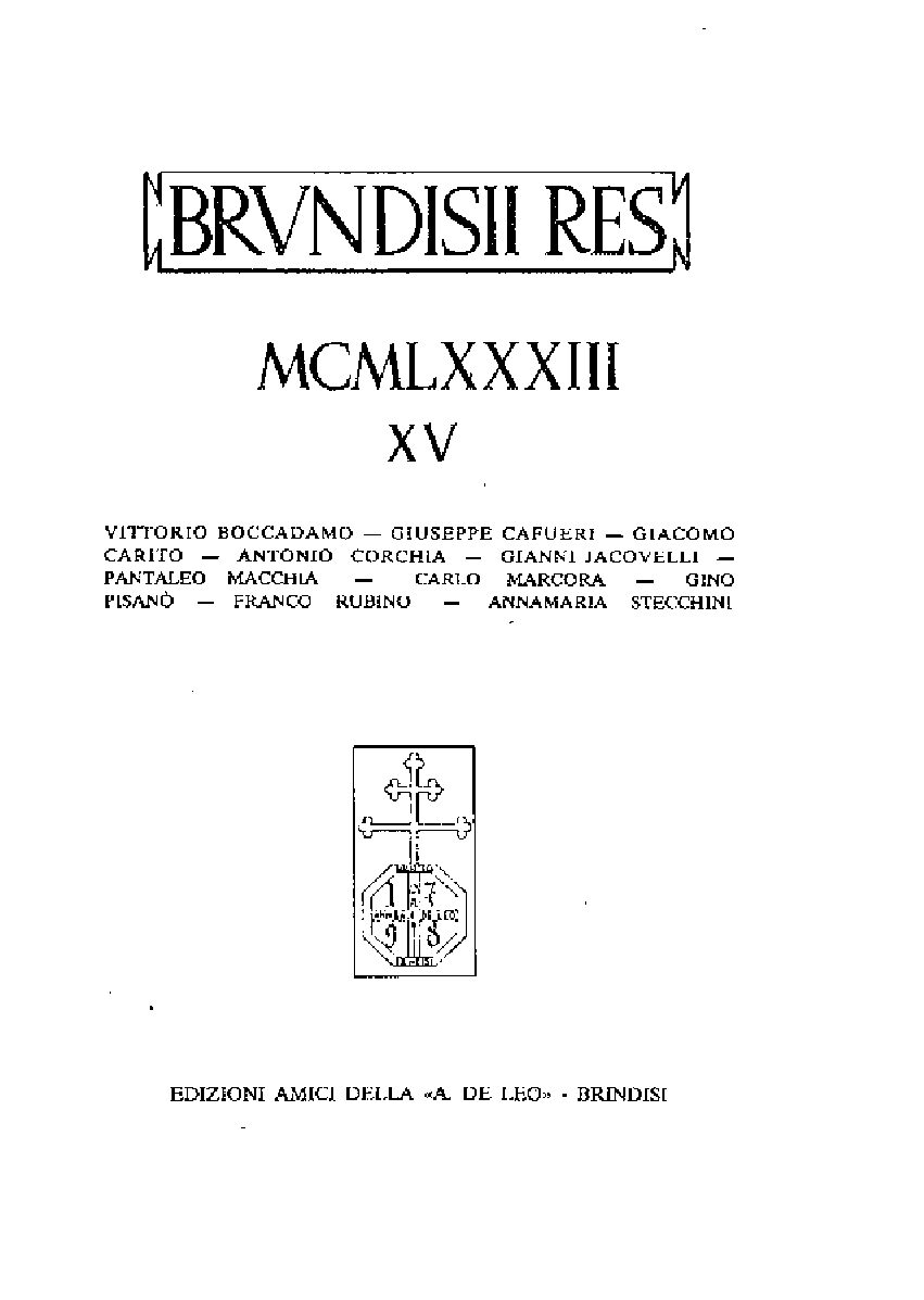 1983 vol.XV fasc.MCMLXXXIII