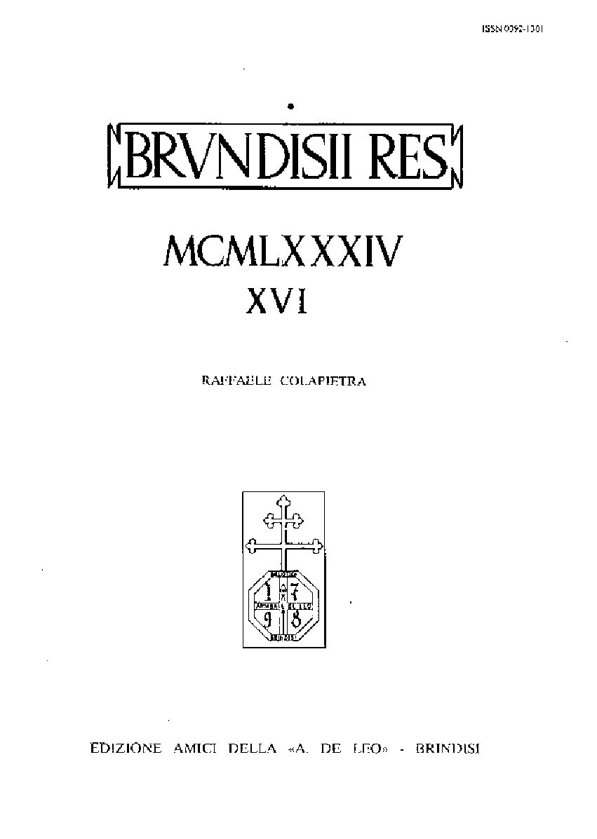 1984 vol.XVI fasc.MCMLXXXIV