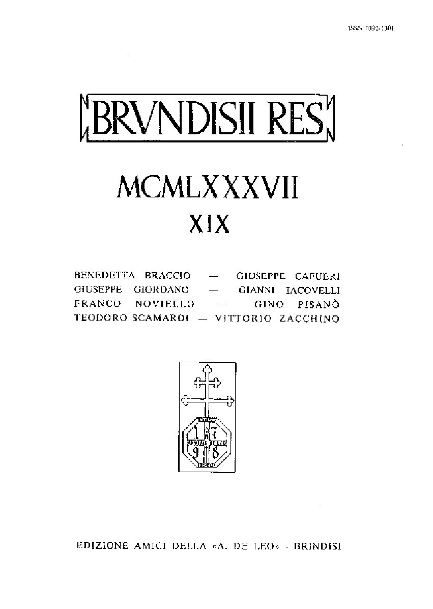 1987 vol.XIX fasc.MCMLXXXVII
