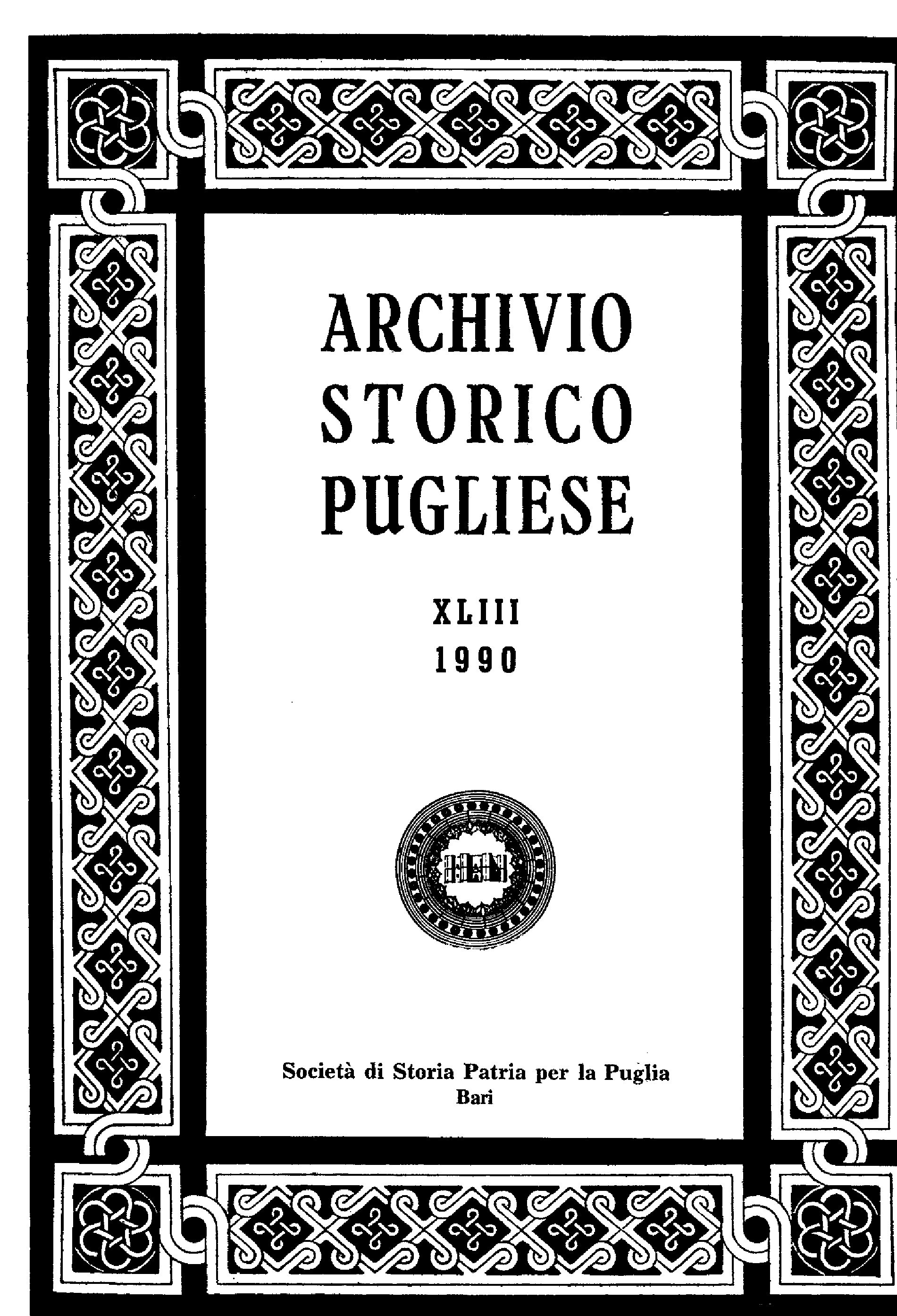 1990 Archivio Storico_Anno XLIII