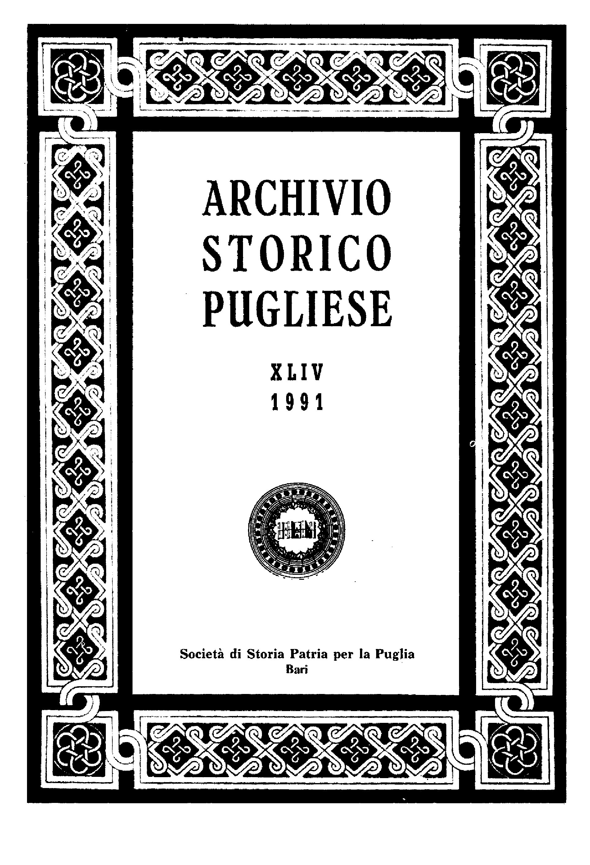 1991 Archivio Storico_Anno XLIV