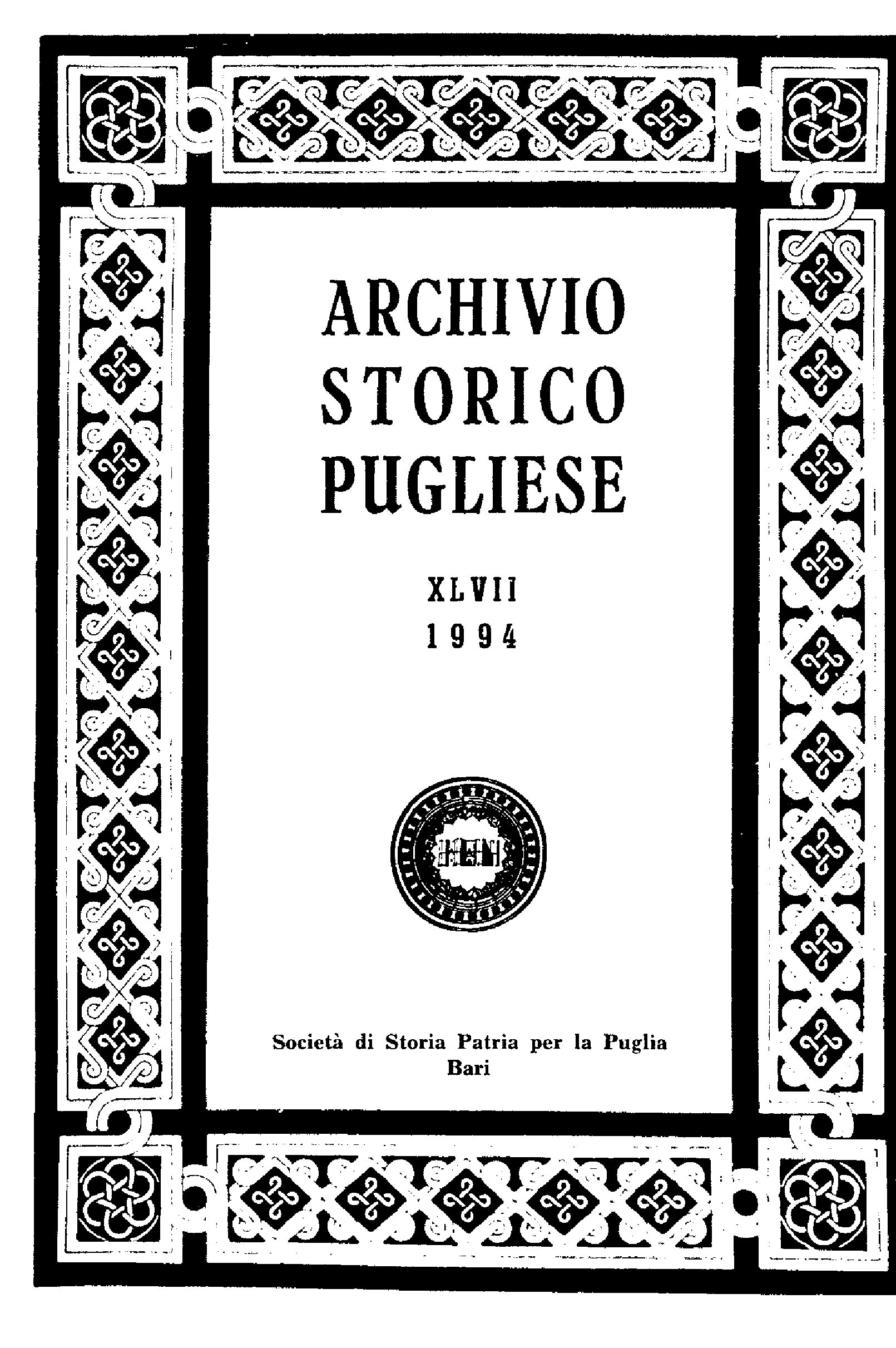 1994 Archivio Storico_Anno XLVII