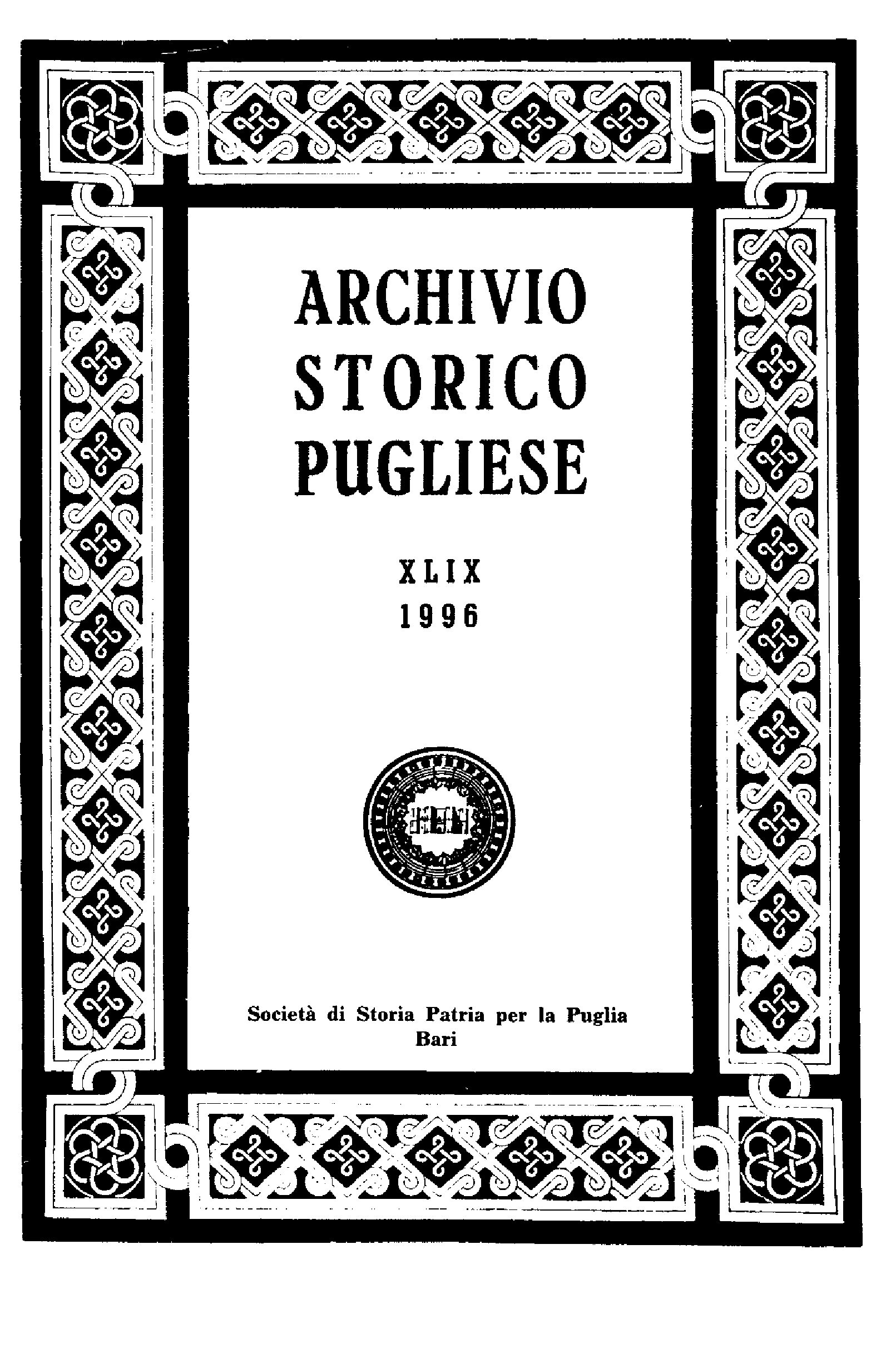 1996 Archivio Storico_Anno XLIX