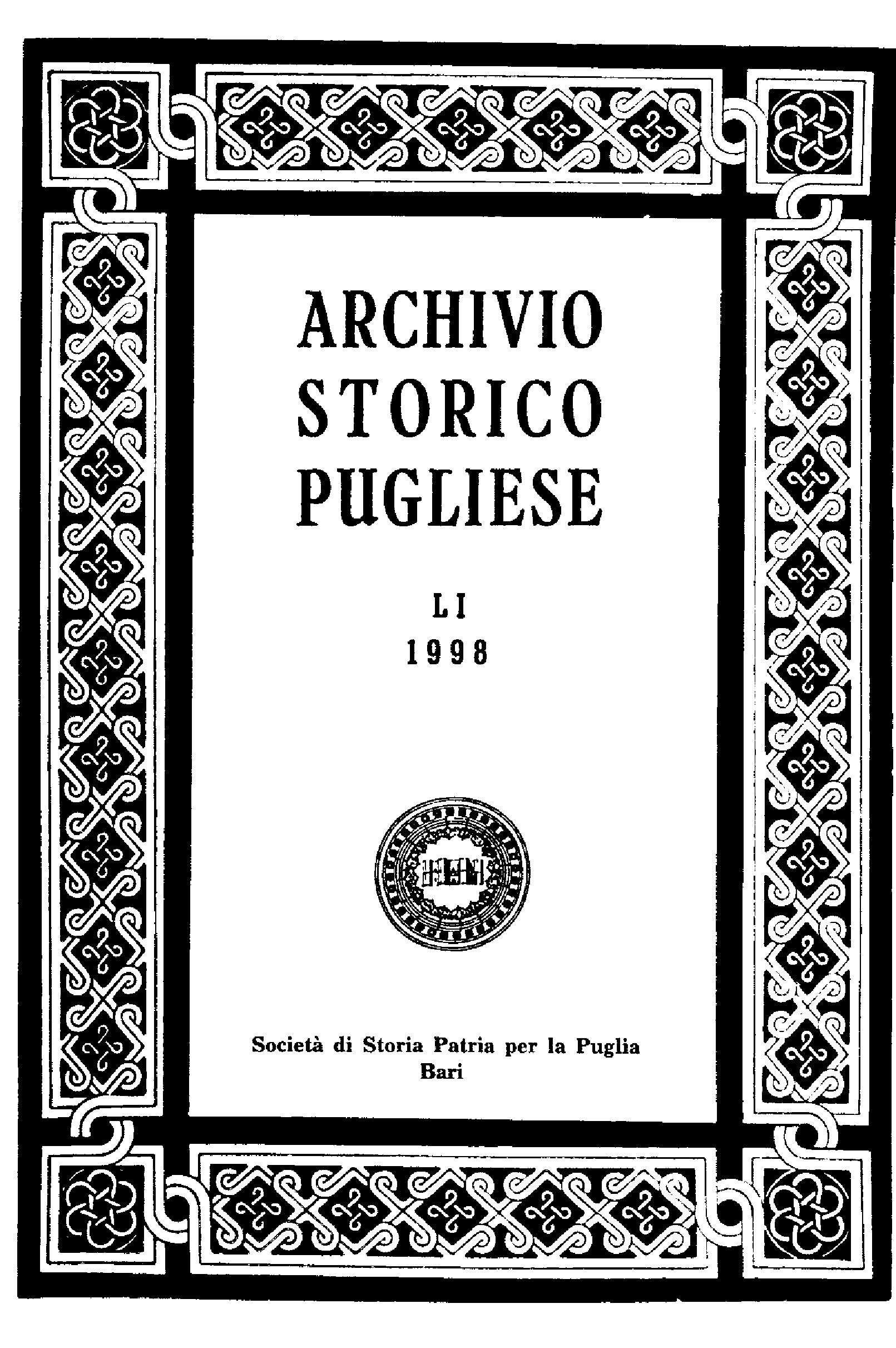 1998 Archivio Storico_Anno LI
