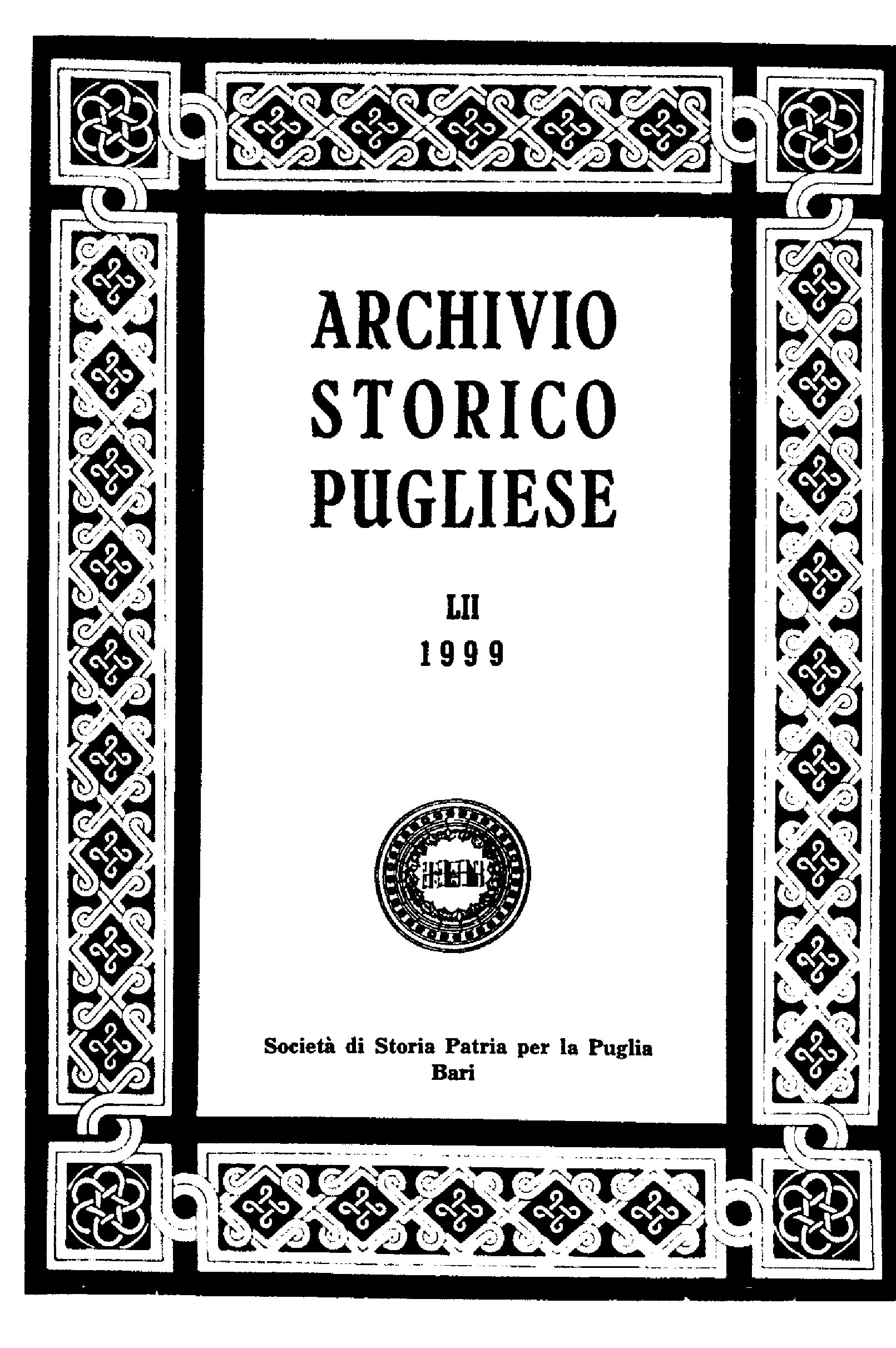 1999 Archivio Storico_Anno LII