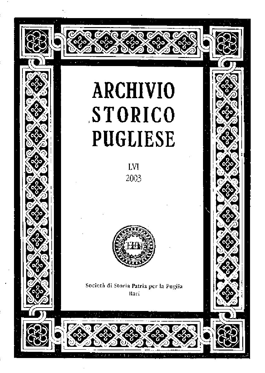 2003 Archivio Storico_Anno LVI