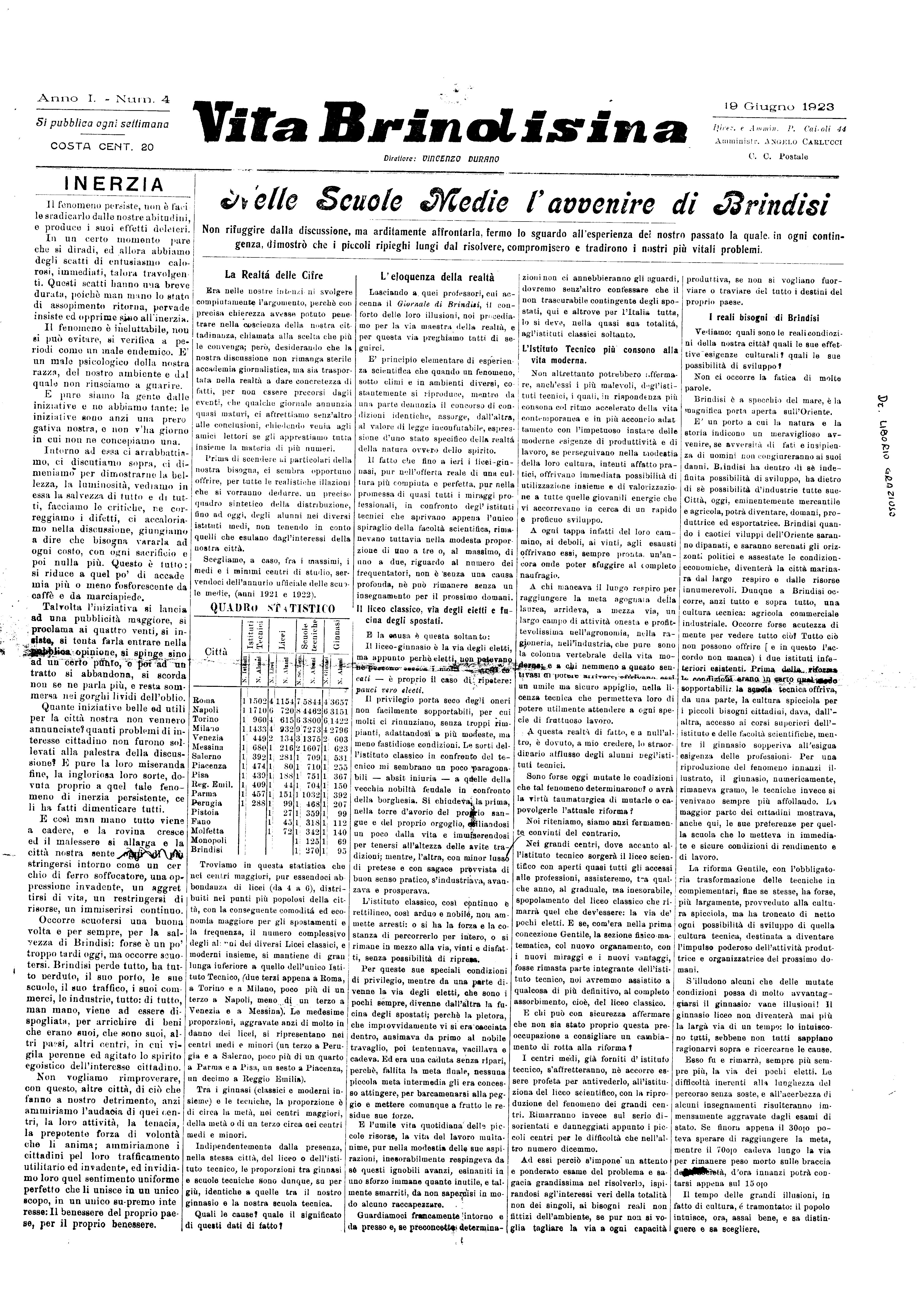 A. 01, n. 04 (19 Giu. 1923)