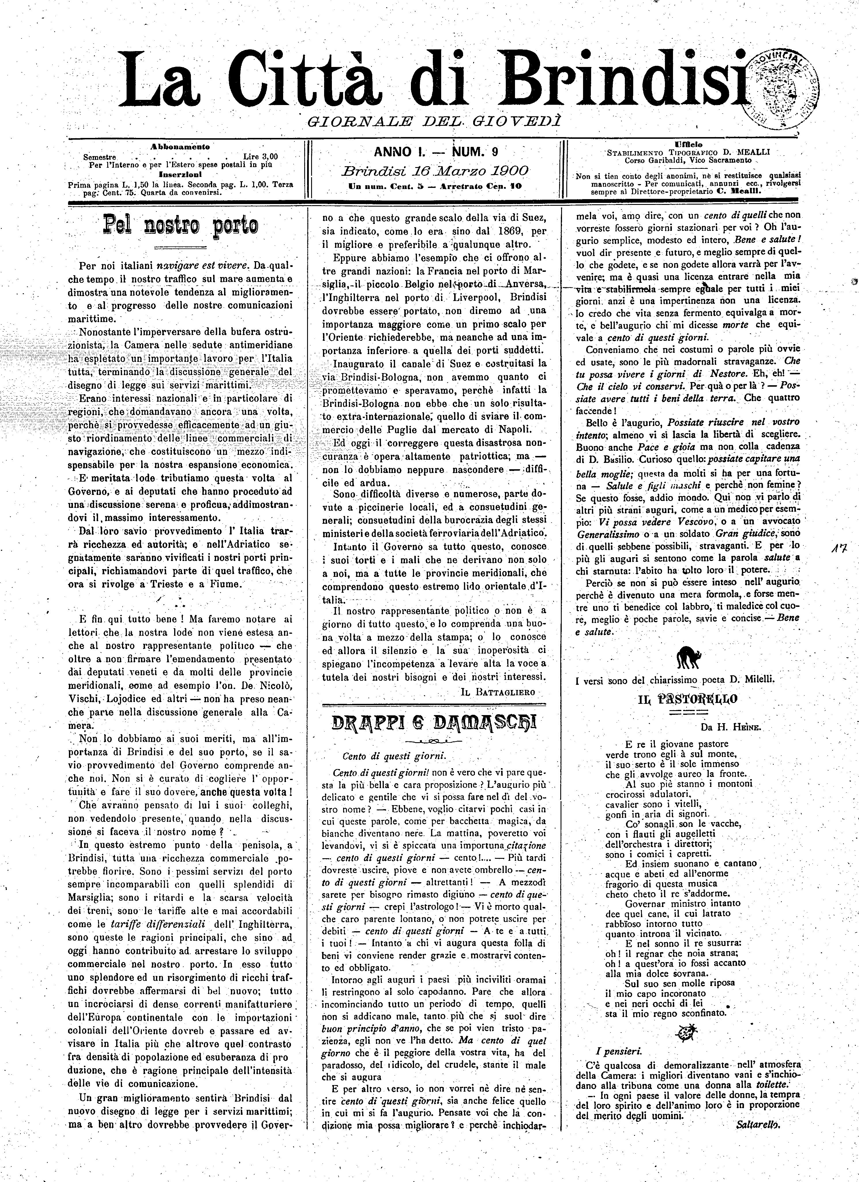 A. 1, n. 09 (16 Mar. 1900)