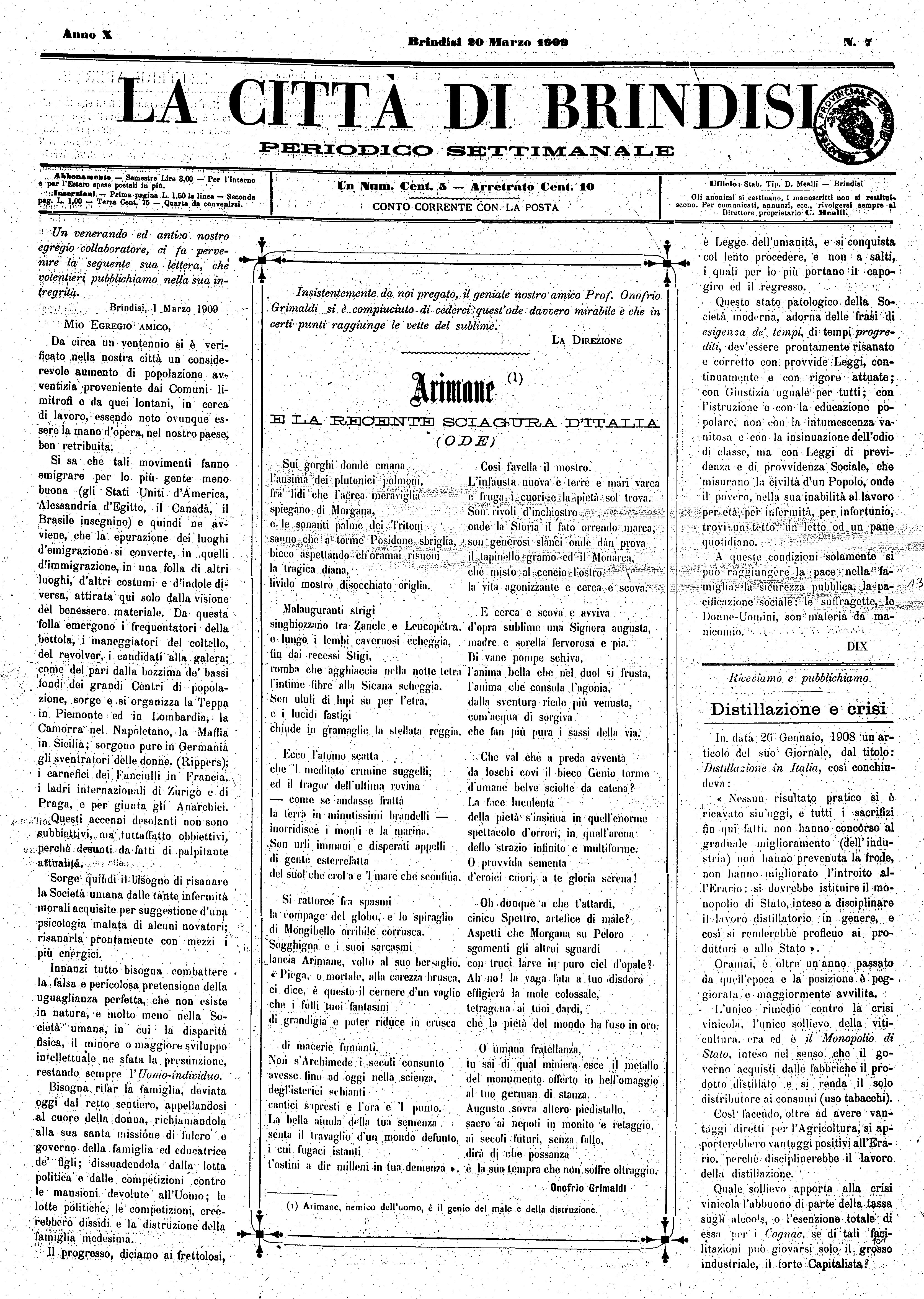 A. 10, n. 07 (20 Mar. 1909)
