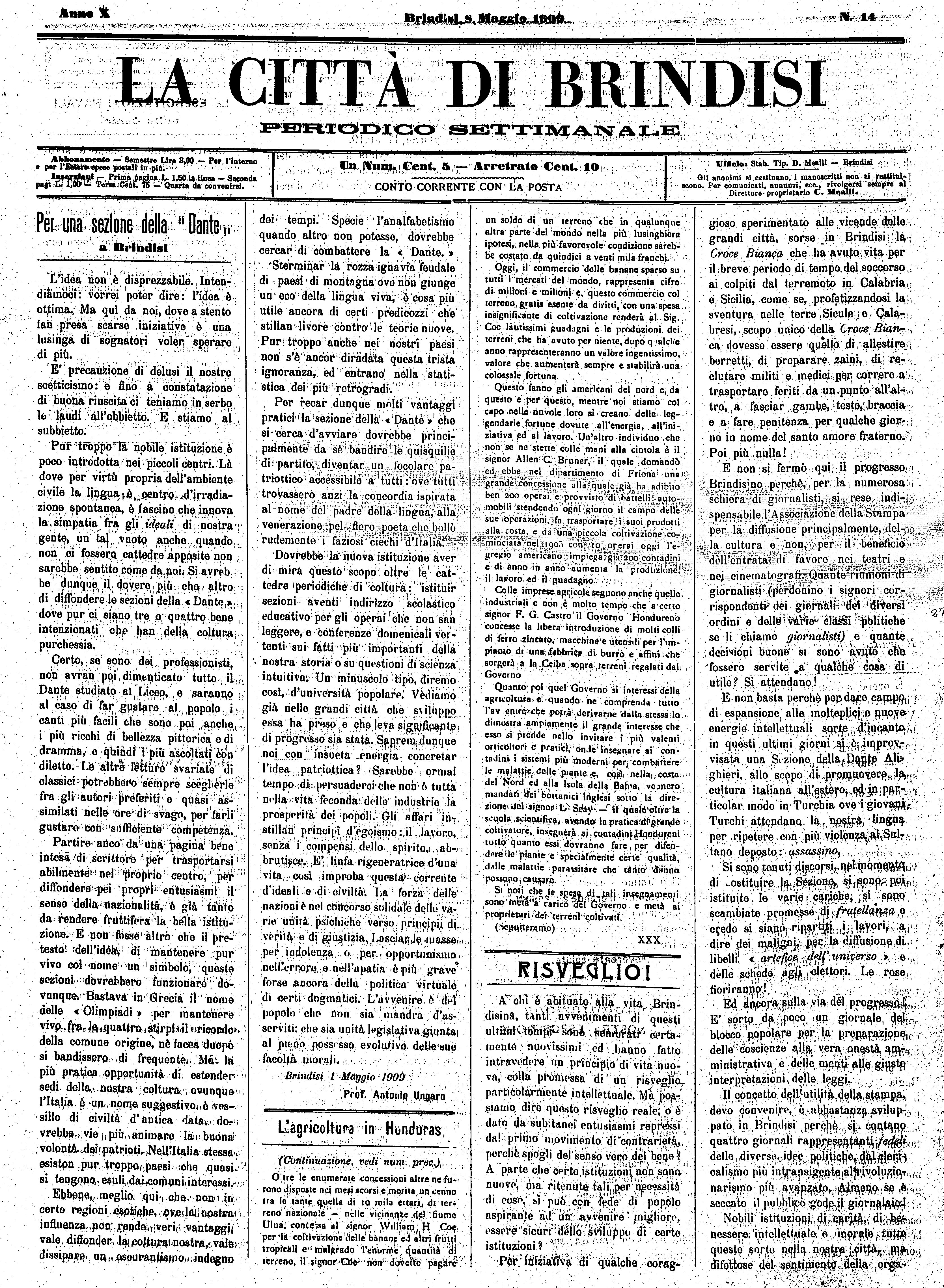 A. 10, n. 14 (08 Magg. 1909)