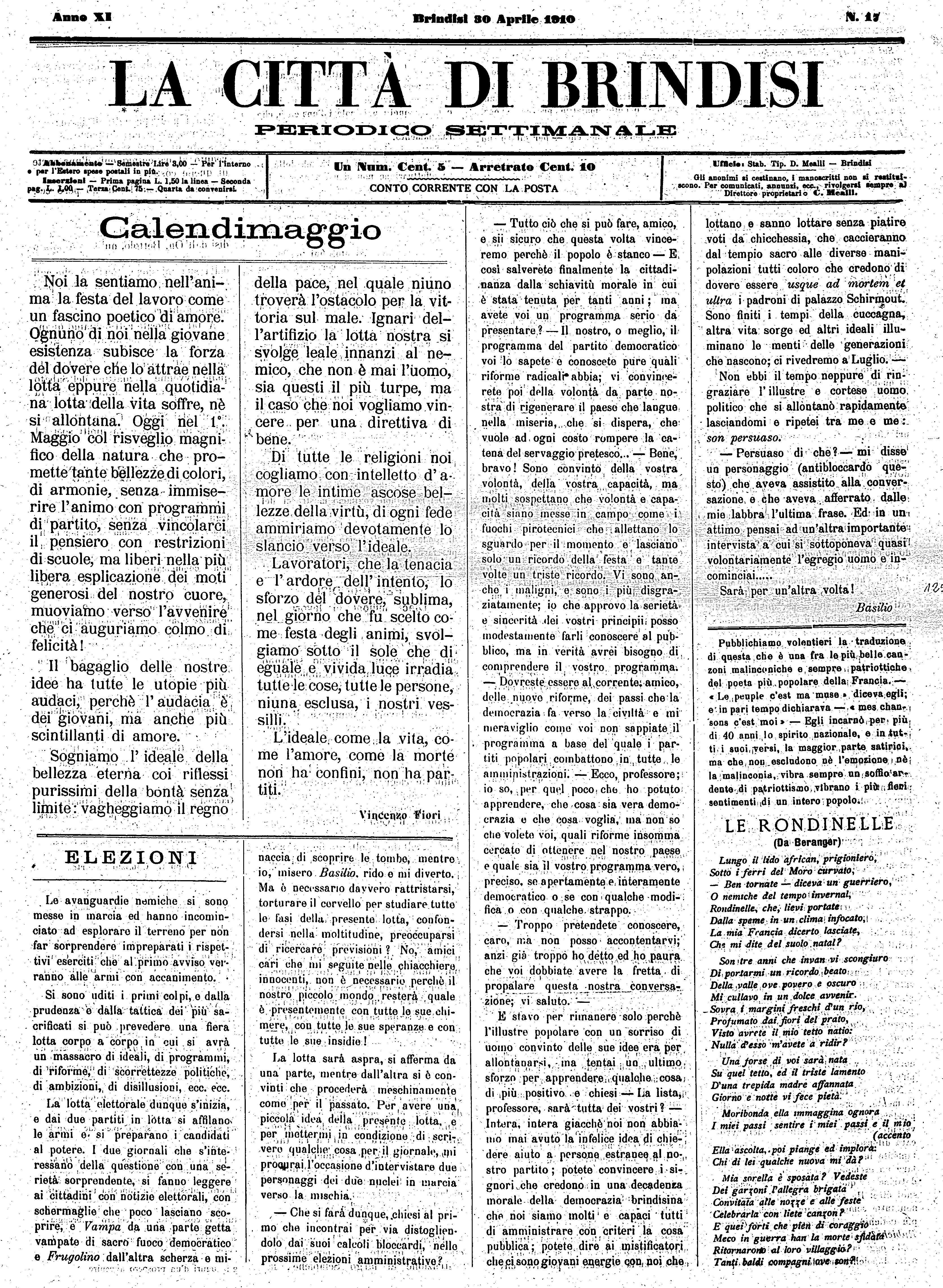 A. 11, n. 17 (30 Apr. 1910)