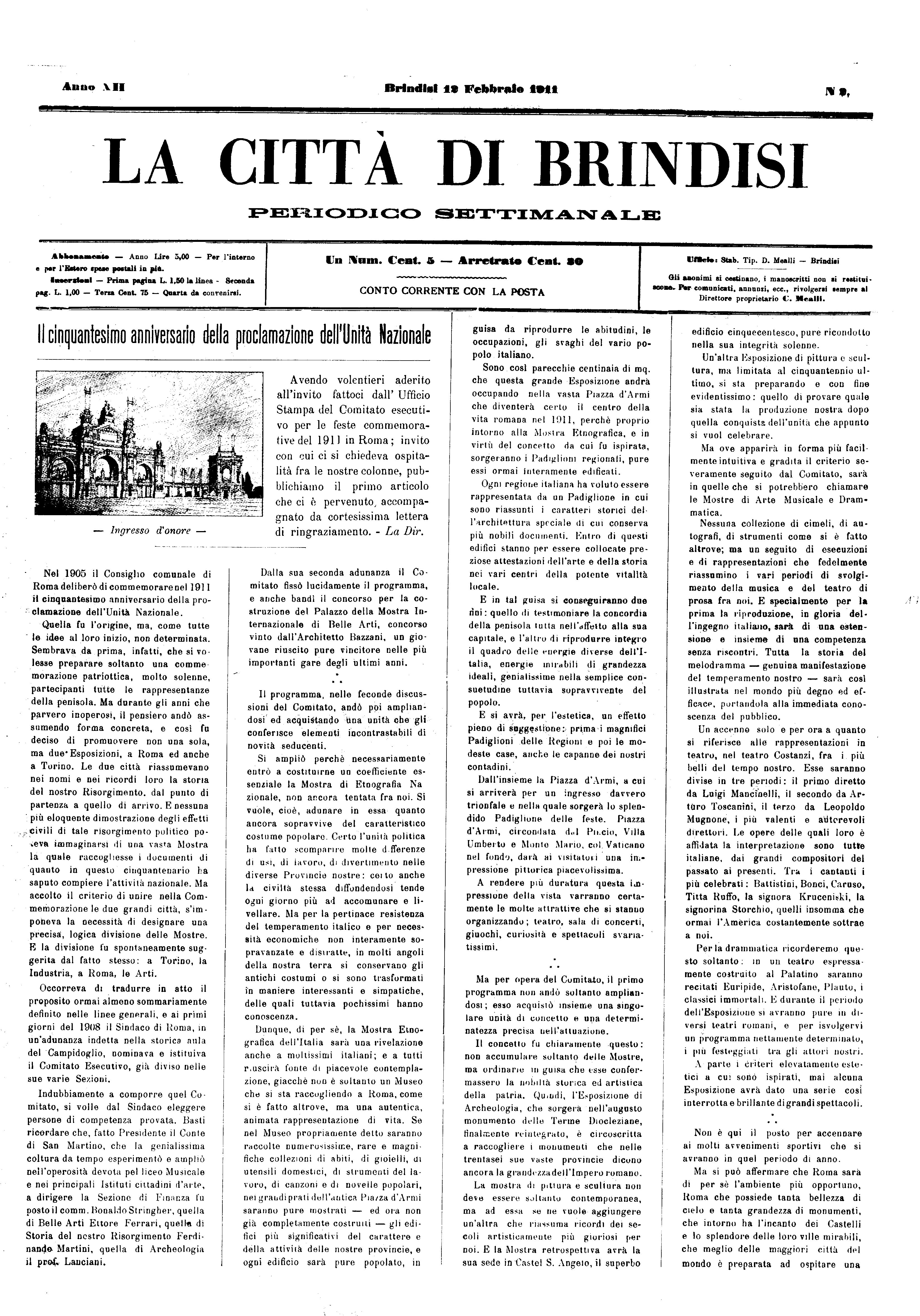 A. 12, n. 02 (12 Febb. 1911)