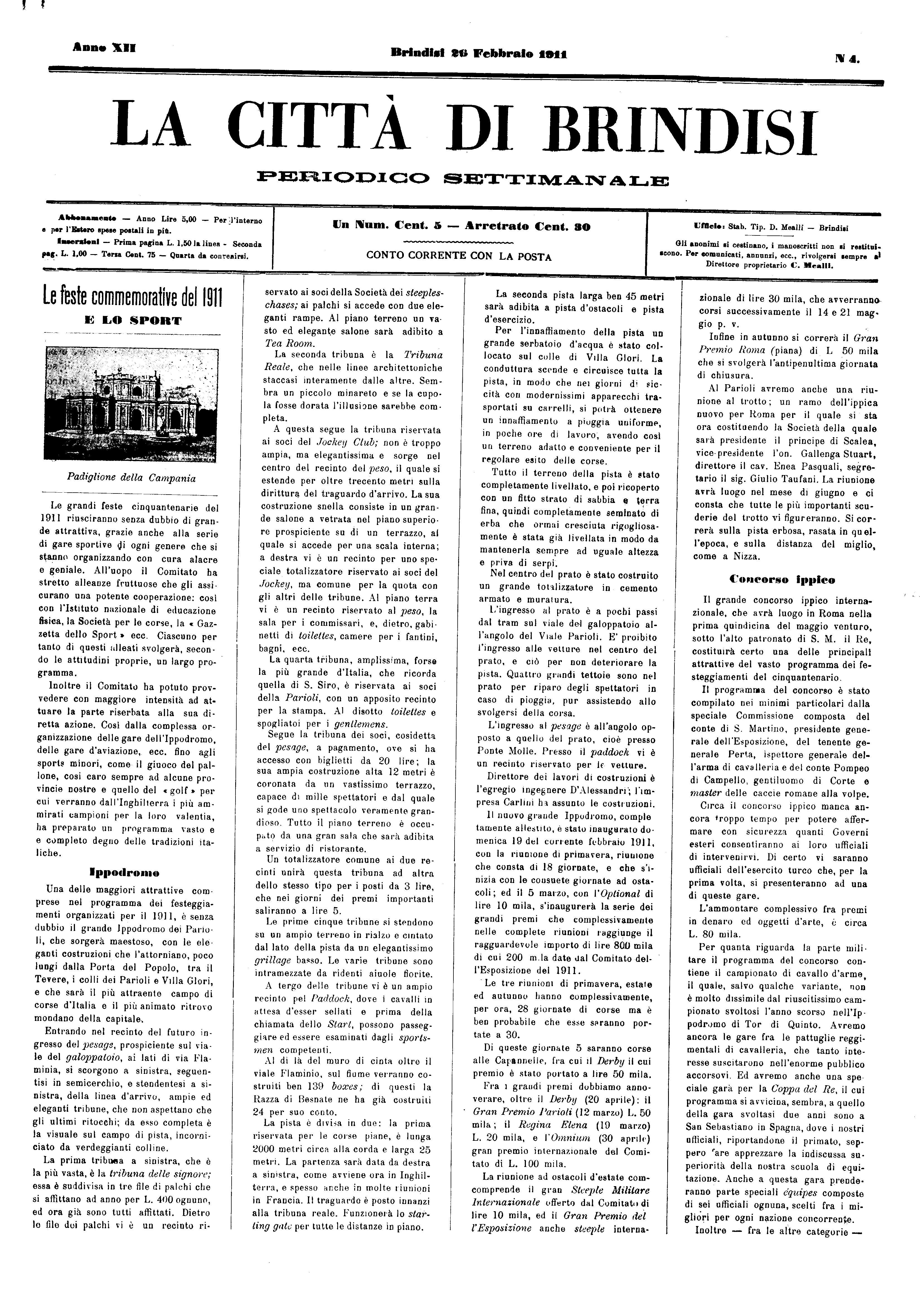 A. 12, n. 04 (26 Febb. 1911)