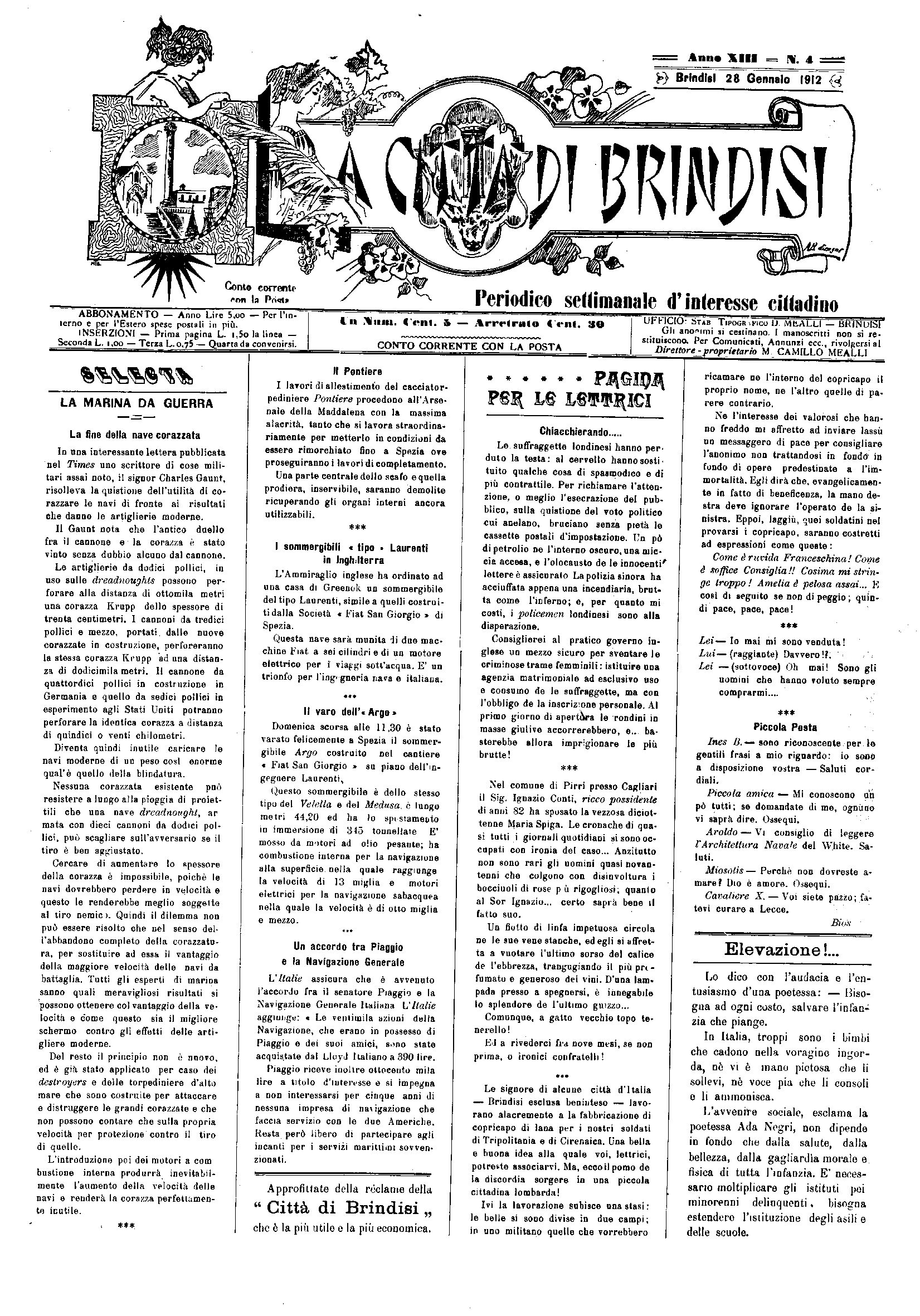 A. 13, n. 04 (28 Genn. 1912)