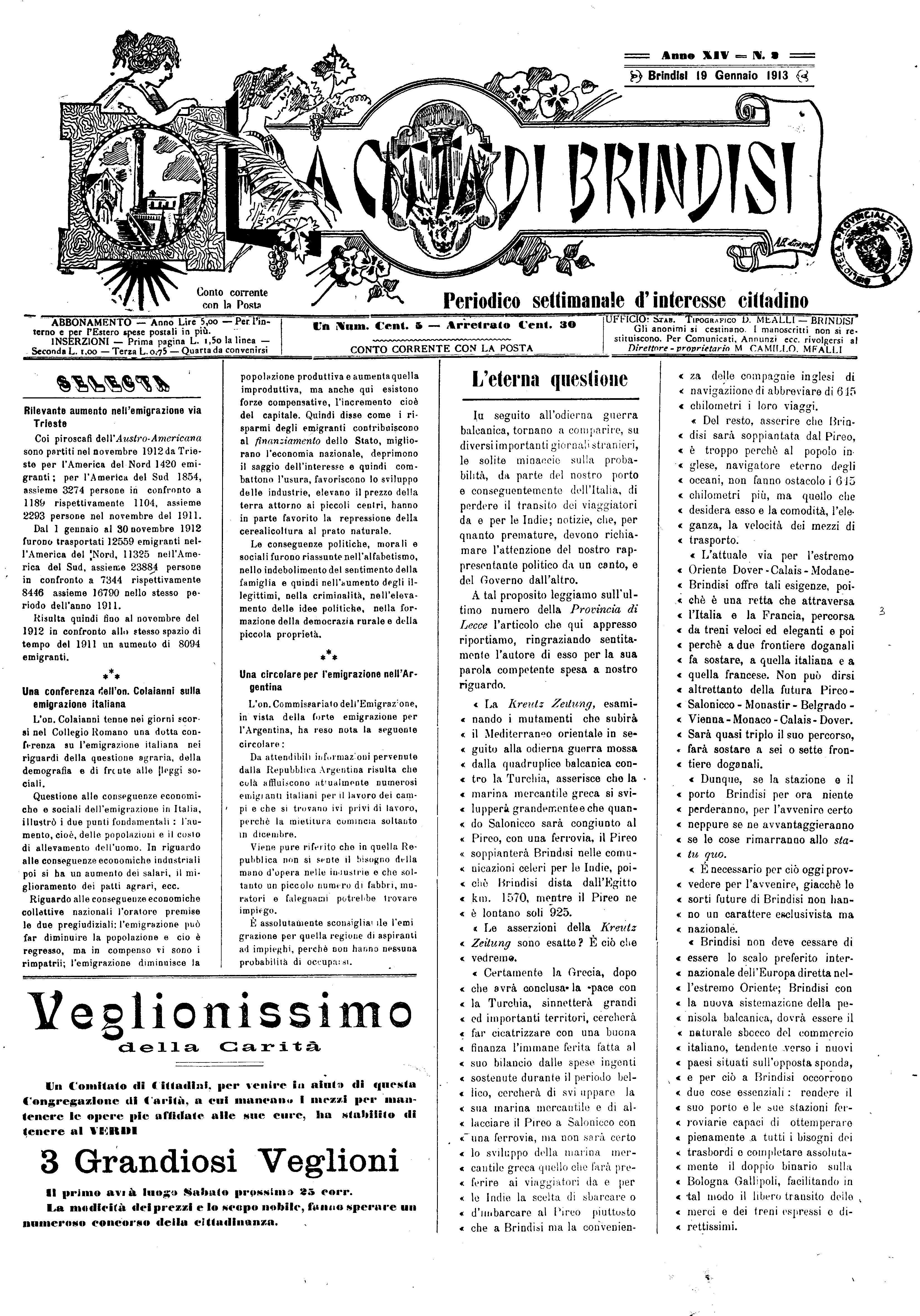 A. 14, n. 02 (19 Genn. 1913)