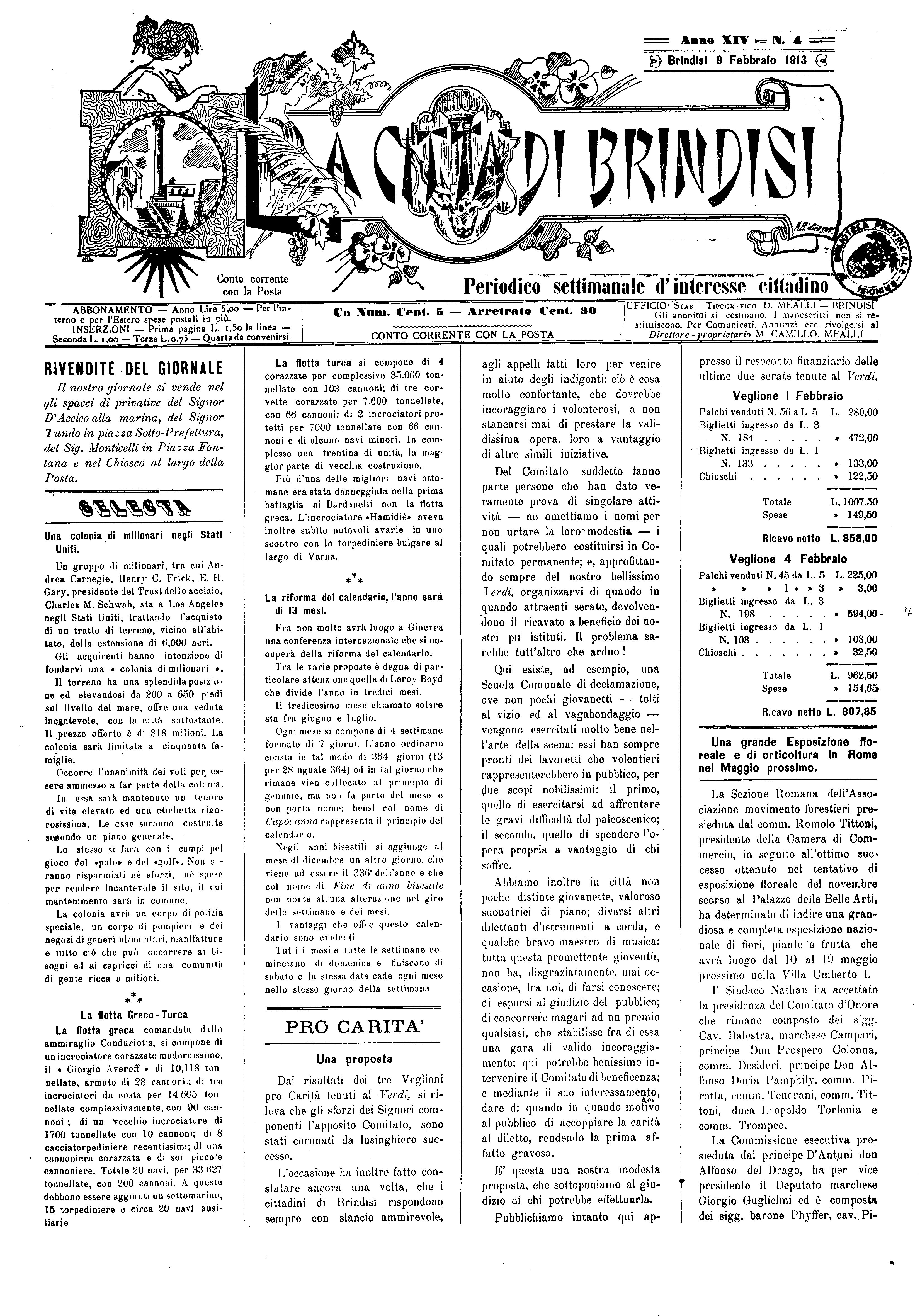 A. 14, n. 04 (09 Febb. 1913)
