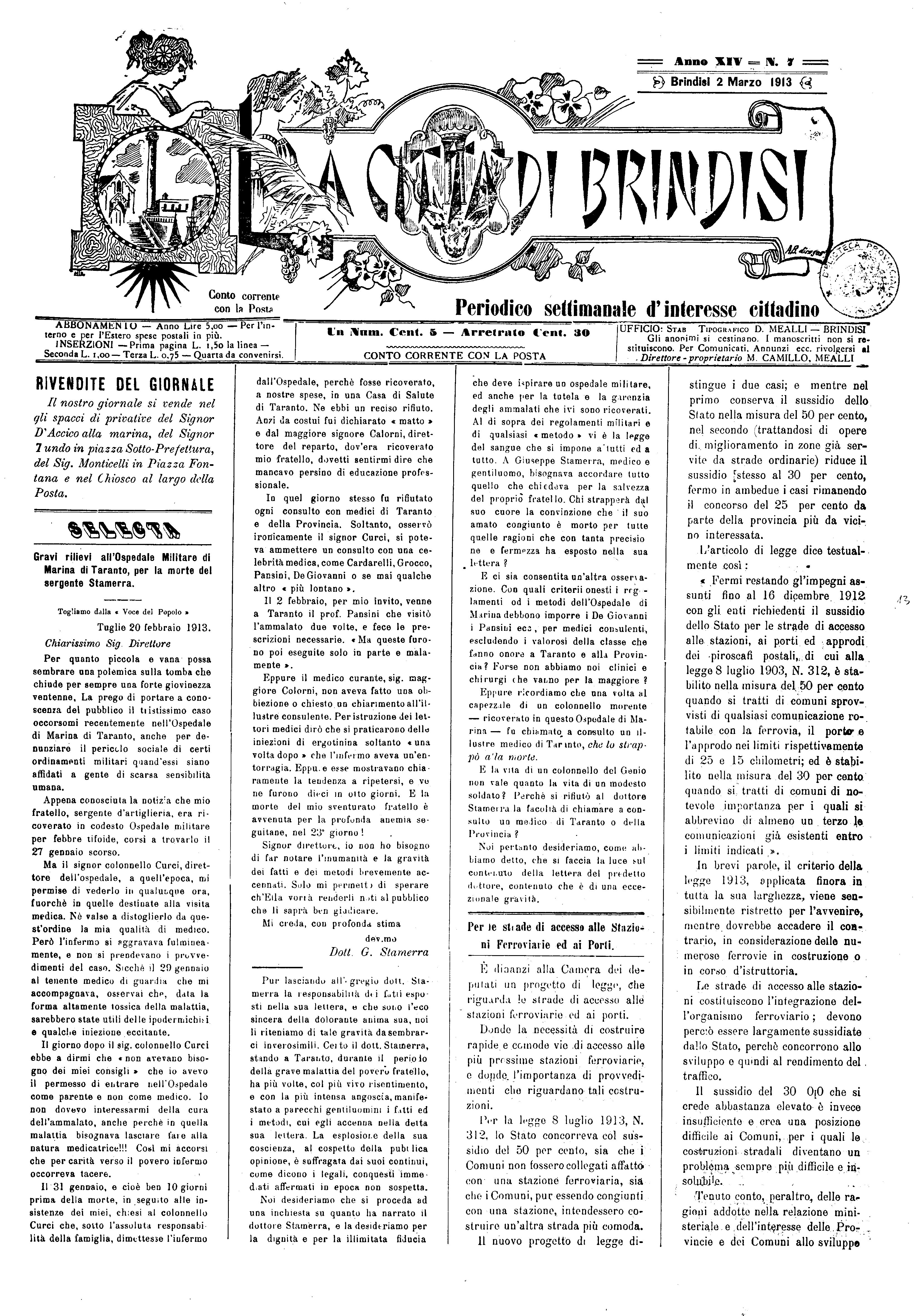 A. 14, n. 07 (02 Mar. 1913)