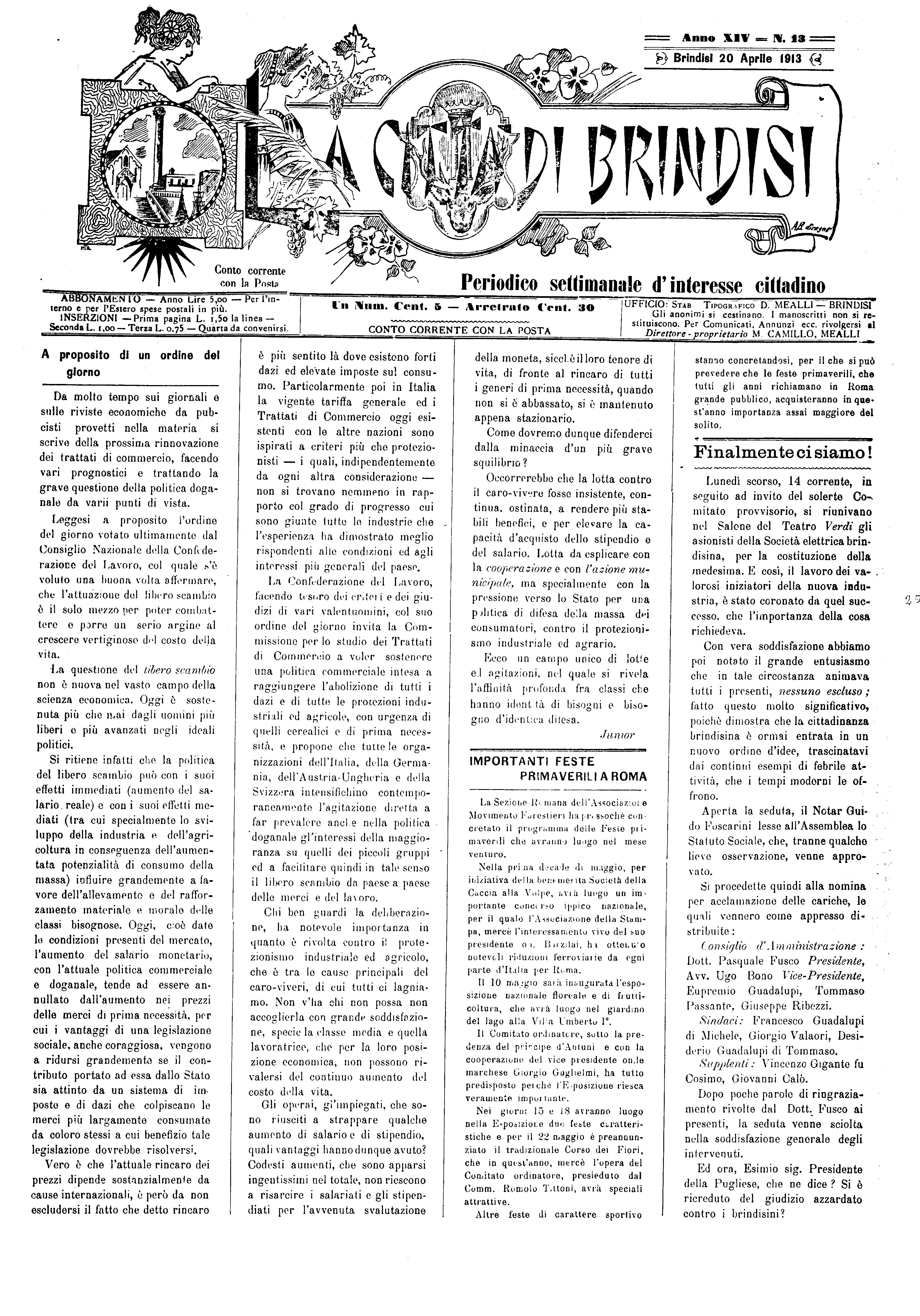 A. 14, n. 13 (20 Apr. 1913)
