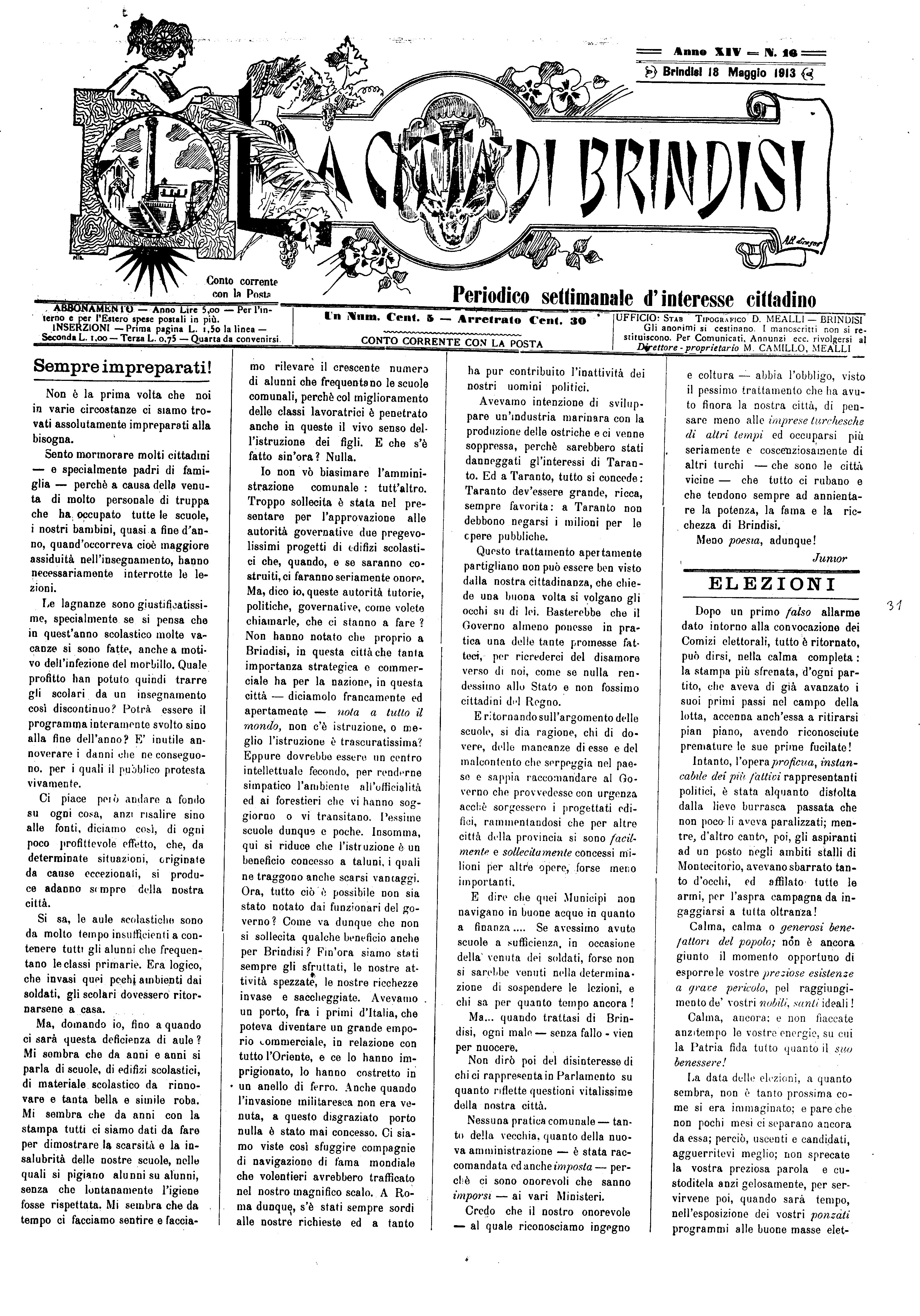 A. 14, n. 16 (18 Magg. 1913)