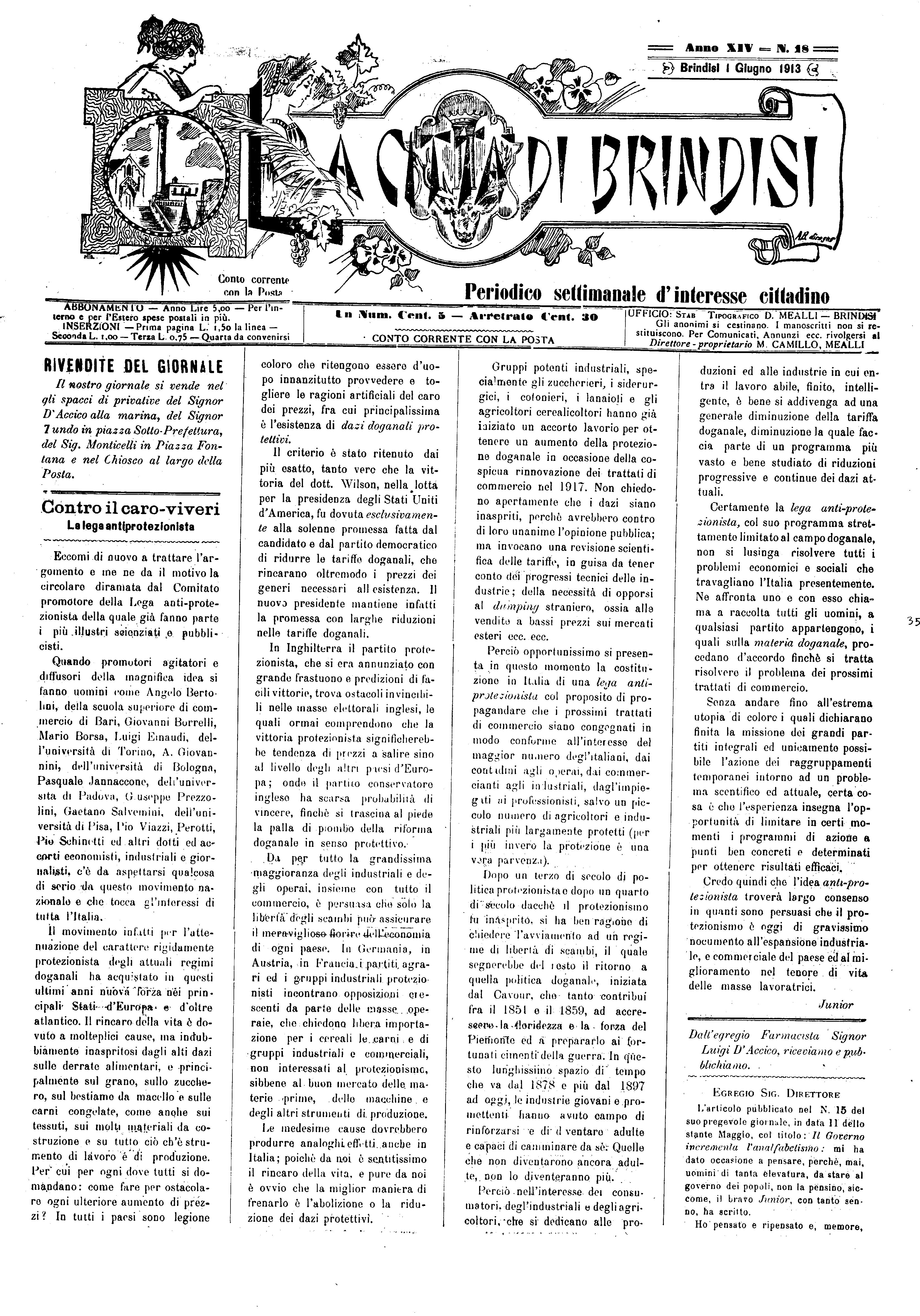 A. 14, n. 18 (01 Giu. 1913)