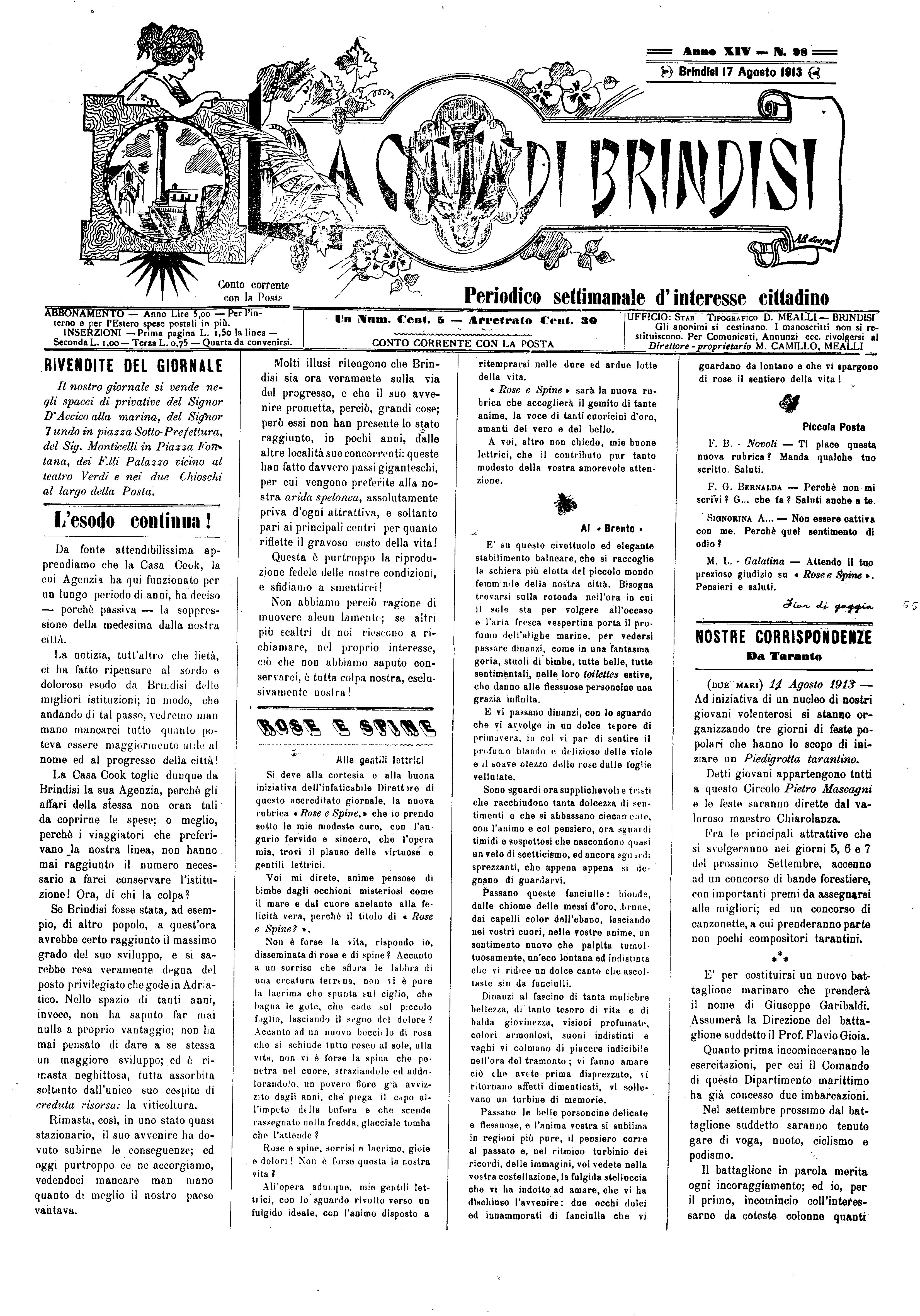A. 14, n. 28 (17 Ago. 1913)