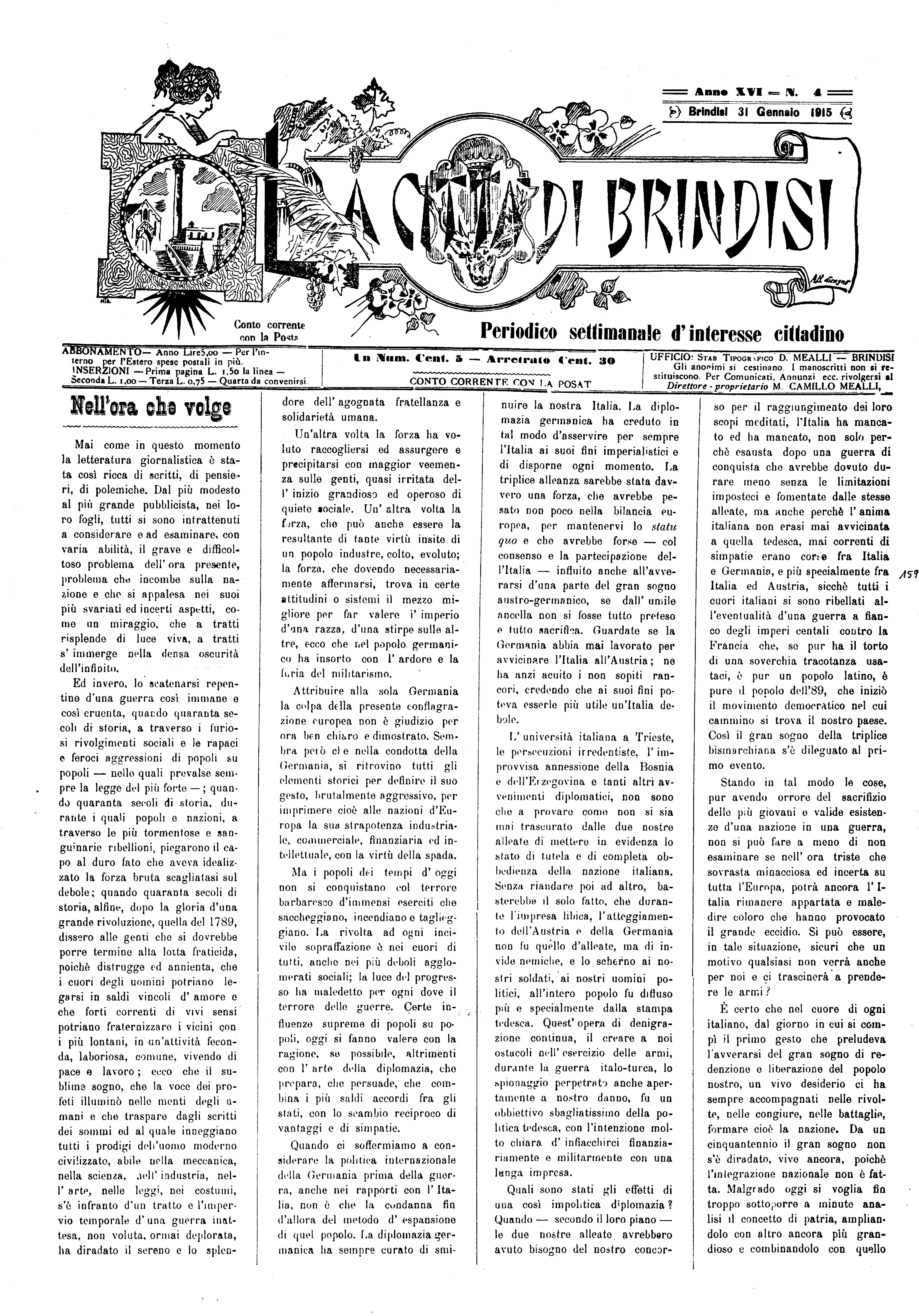 A. 16, n. 04 (31 Genn. 1915)