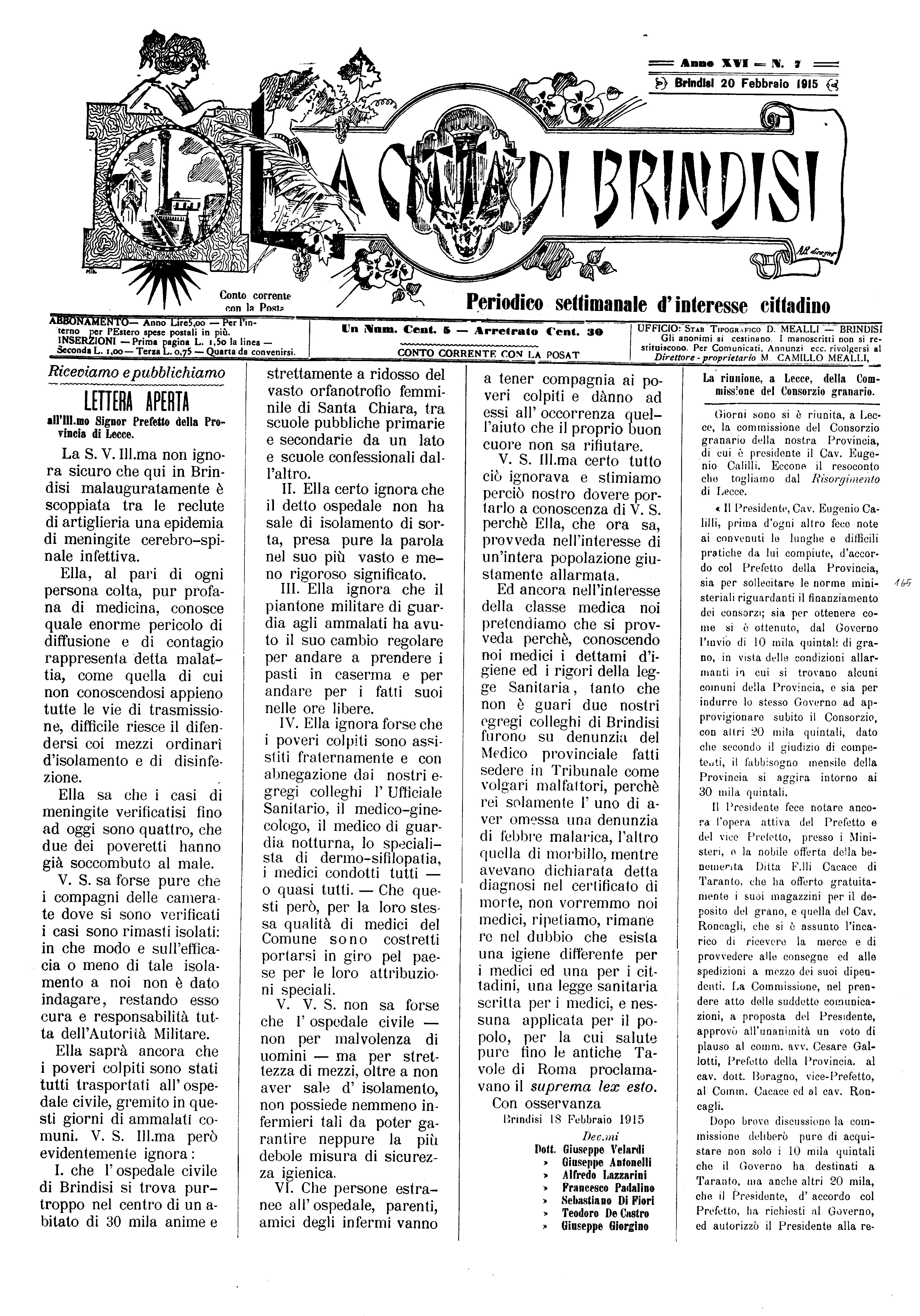 A. 16, n. 07 (20 Febb. 1915)