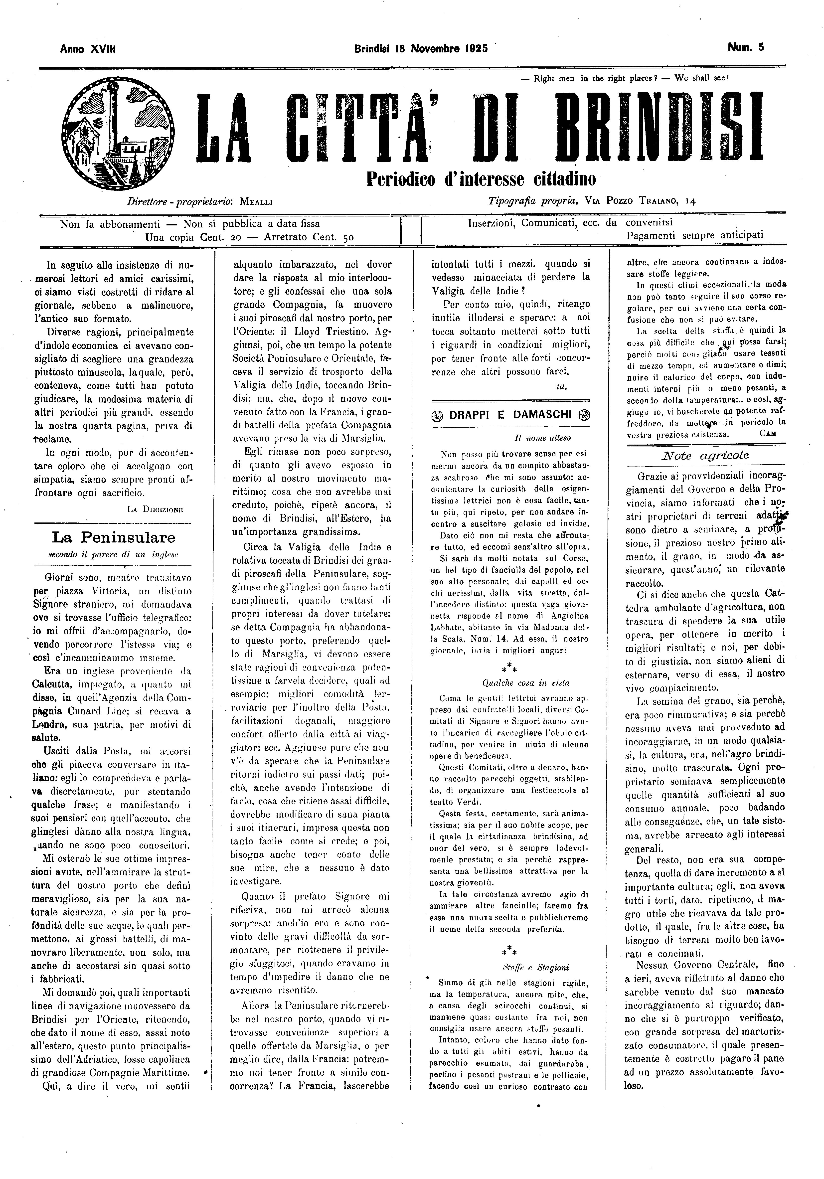 A. 18, n. 05 (18 Nov. 1925)