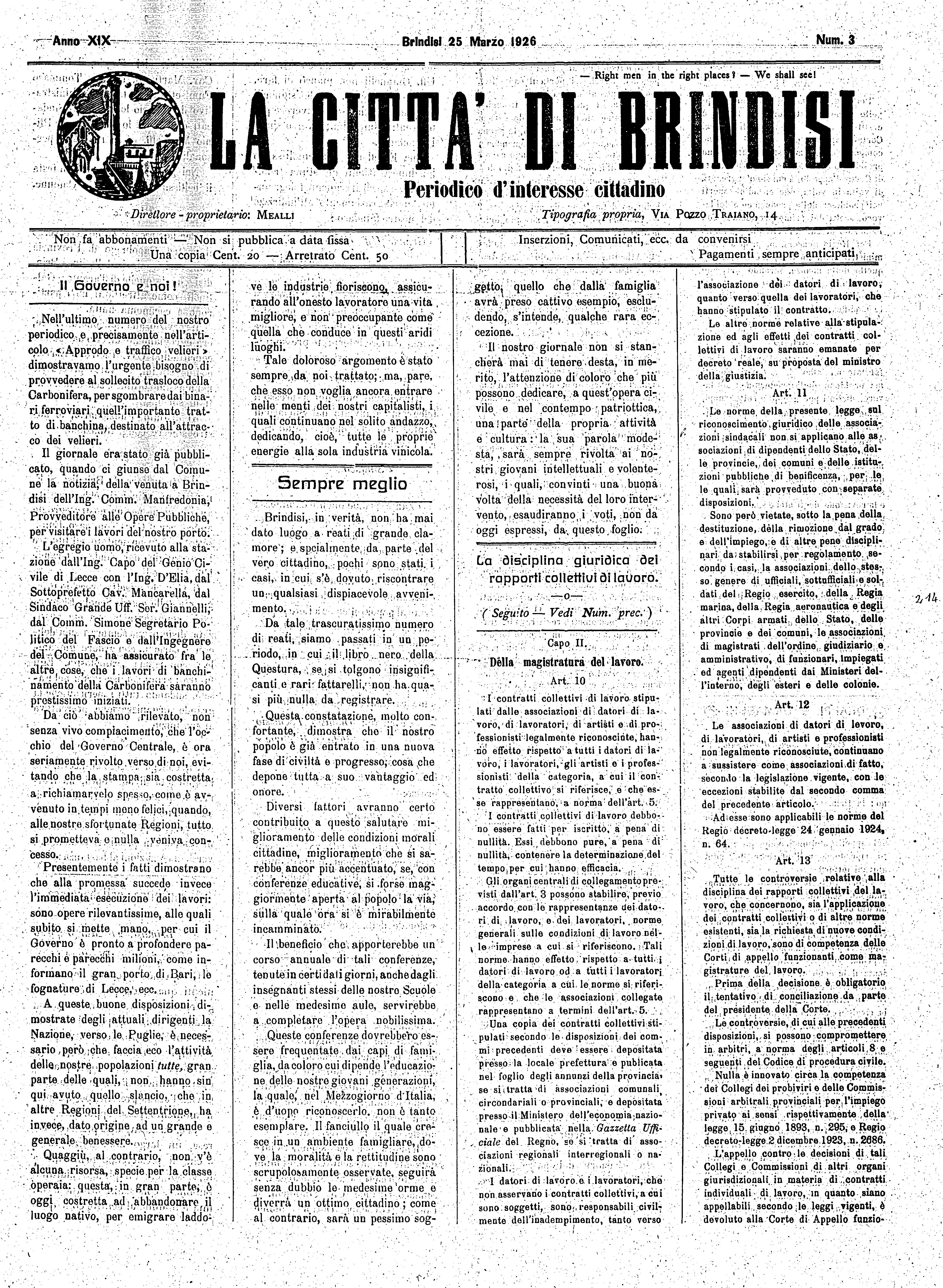 A. 19, n. 03 (25 Mar. 1926)