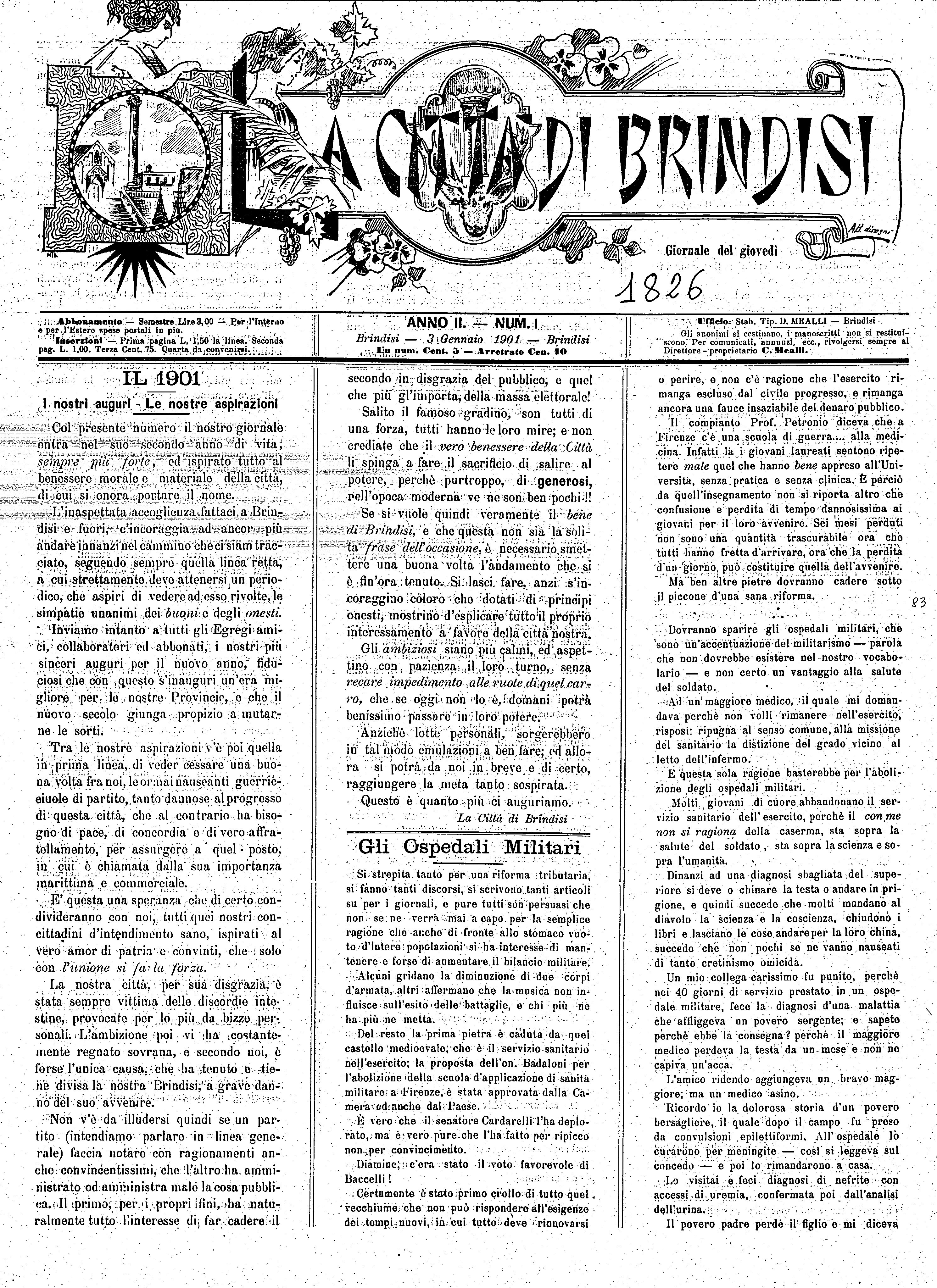 A. 2, n. 01 (03 Genn. 1901)
