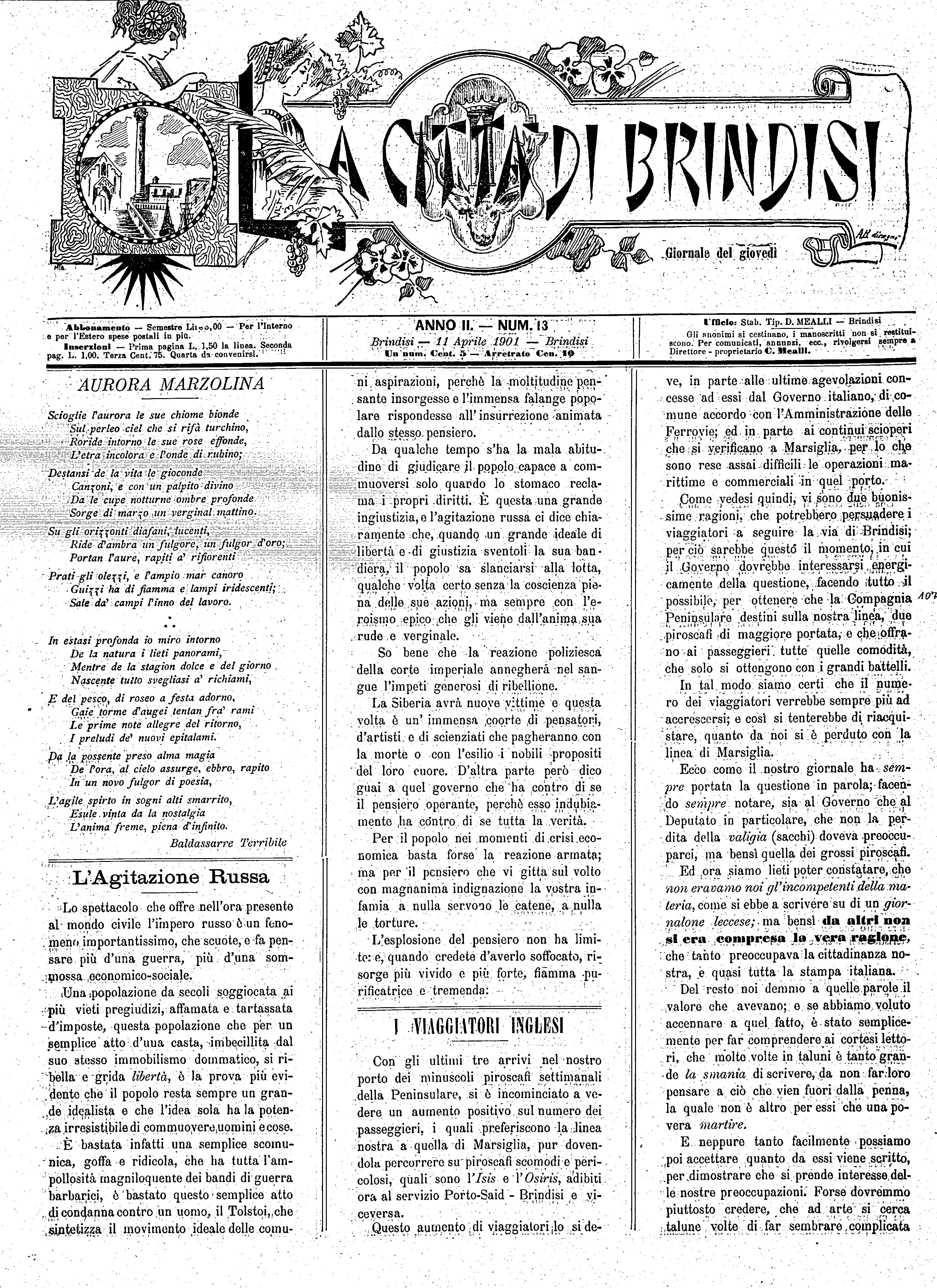 A. 2, n. 13 (11 Apr. 1901)