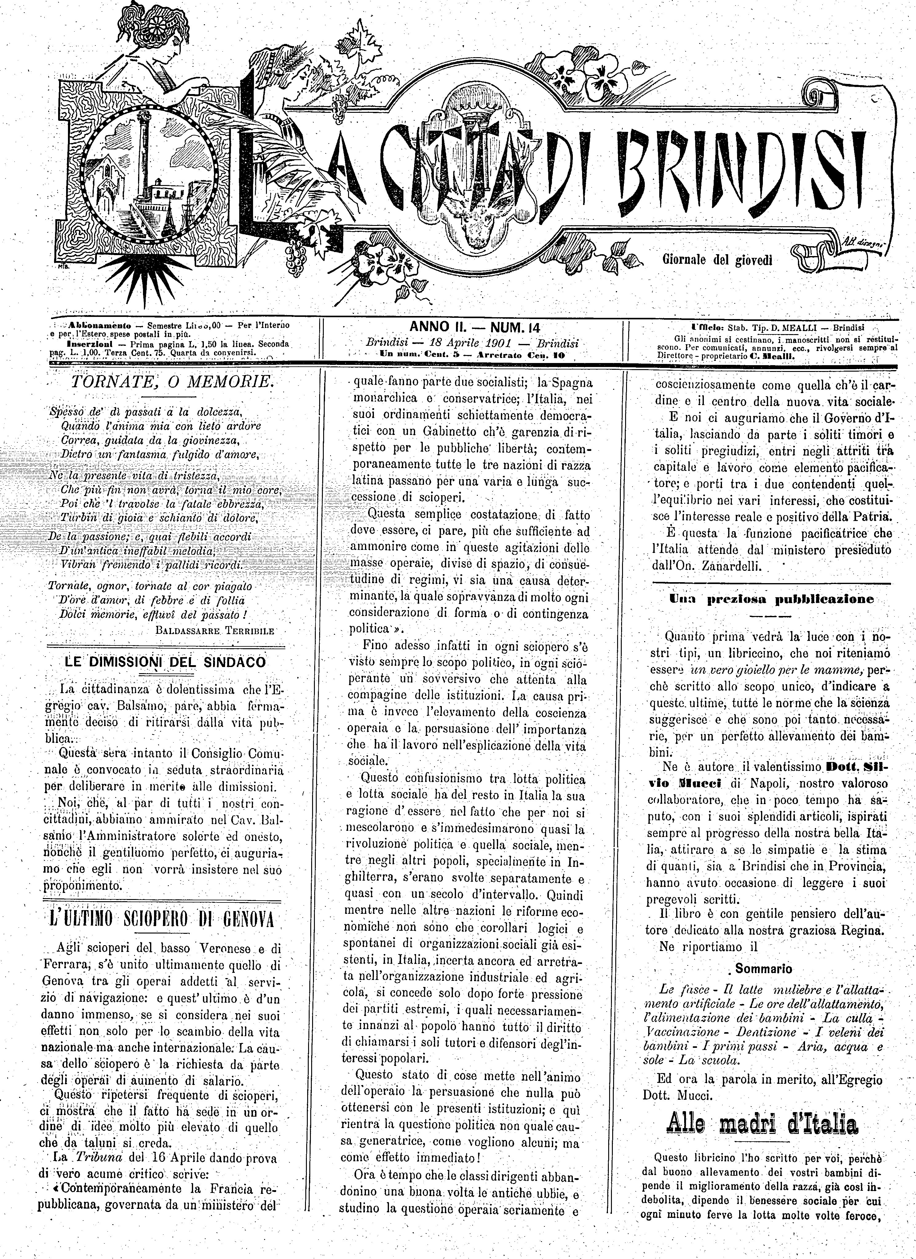 A. 2, n. 14 (18 Apr. 1901)