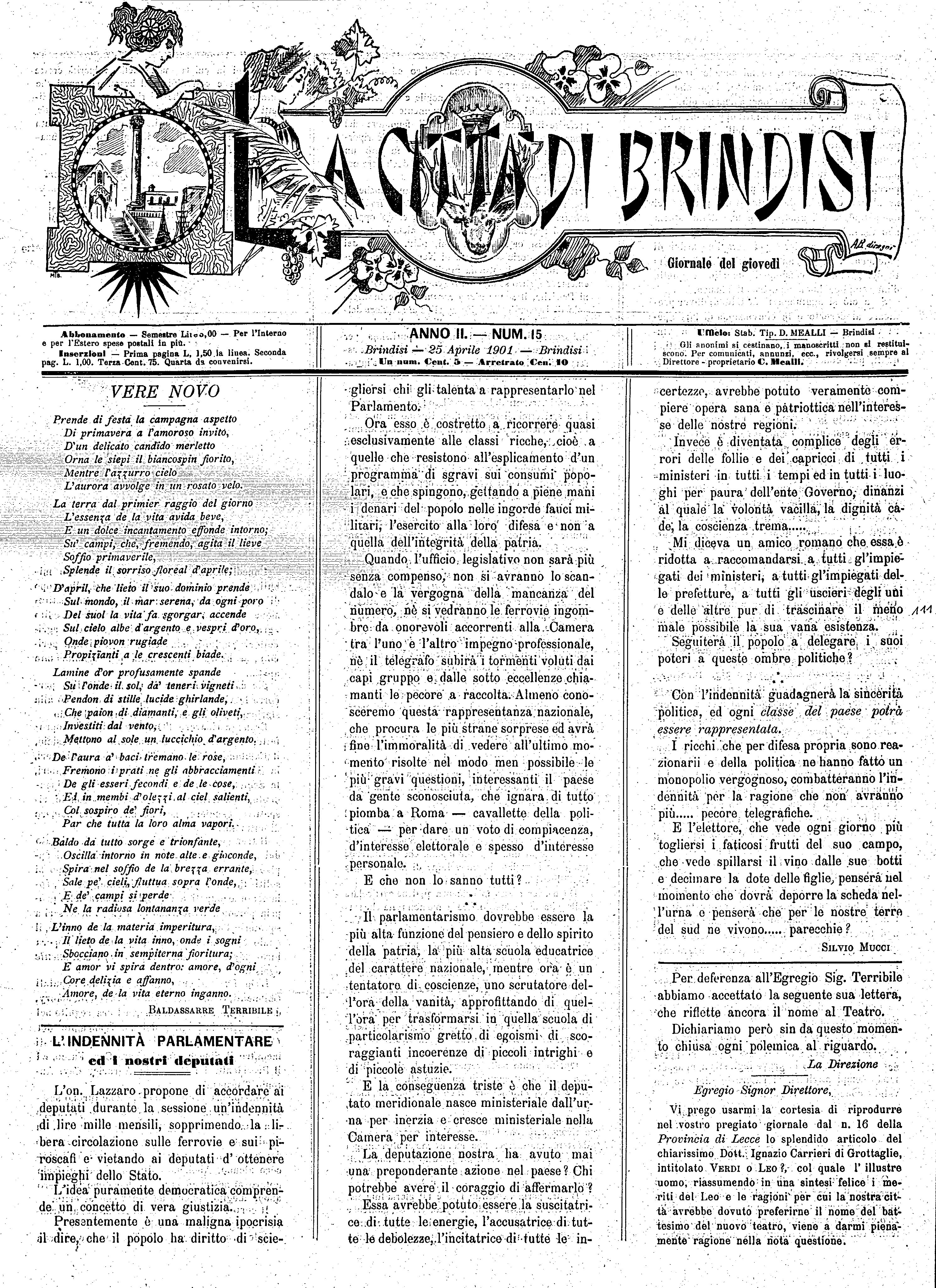 A. 2, n. 15 ( 25 Apr. 1901)