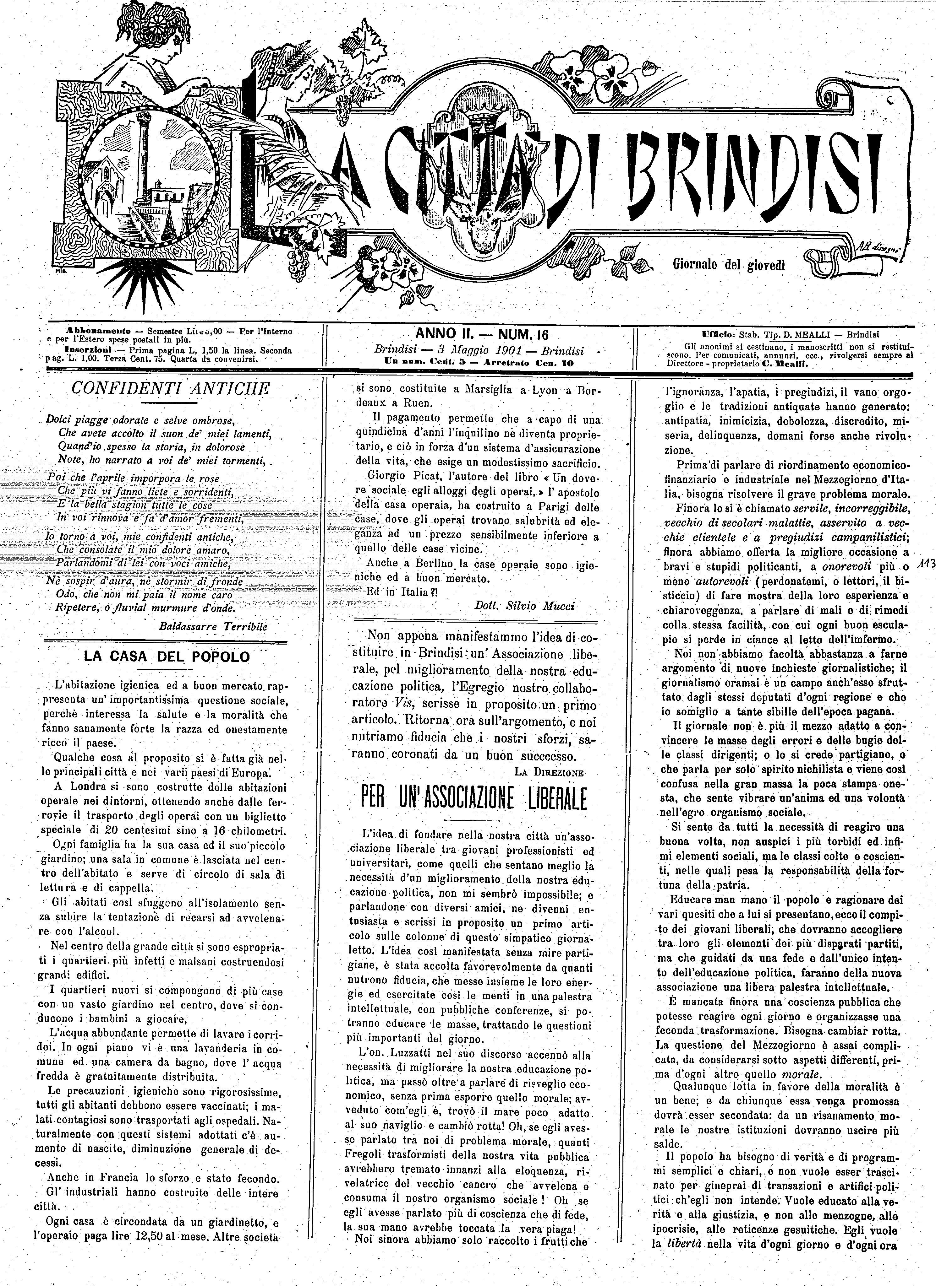 A. 2, n. 16 (03 Magg. 1901)