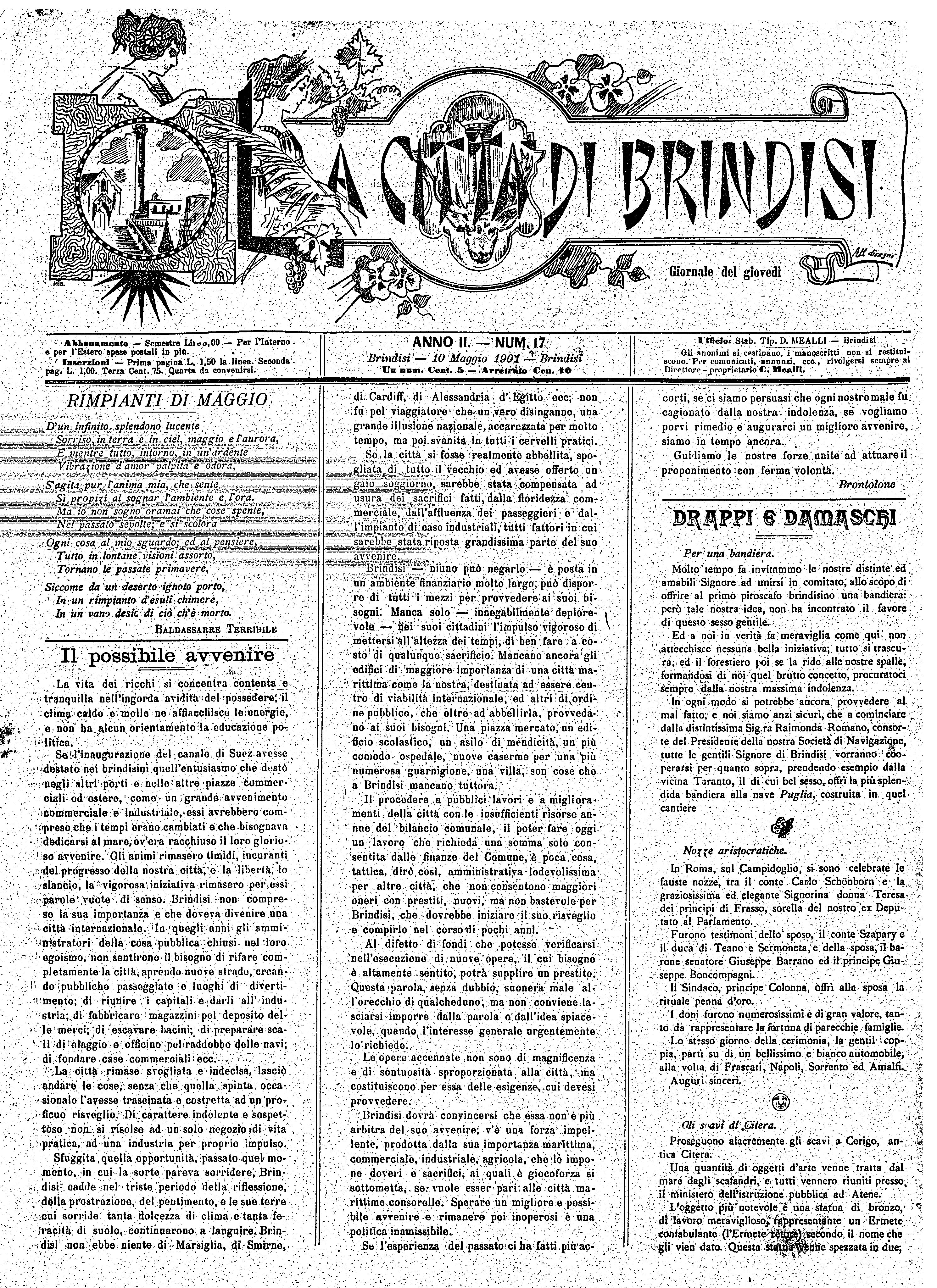 A. 2, n. 17 (10 Magg. 1901)