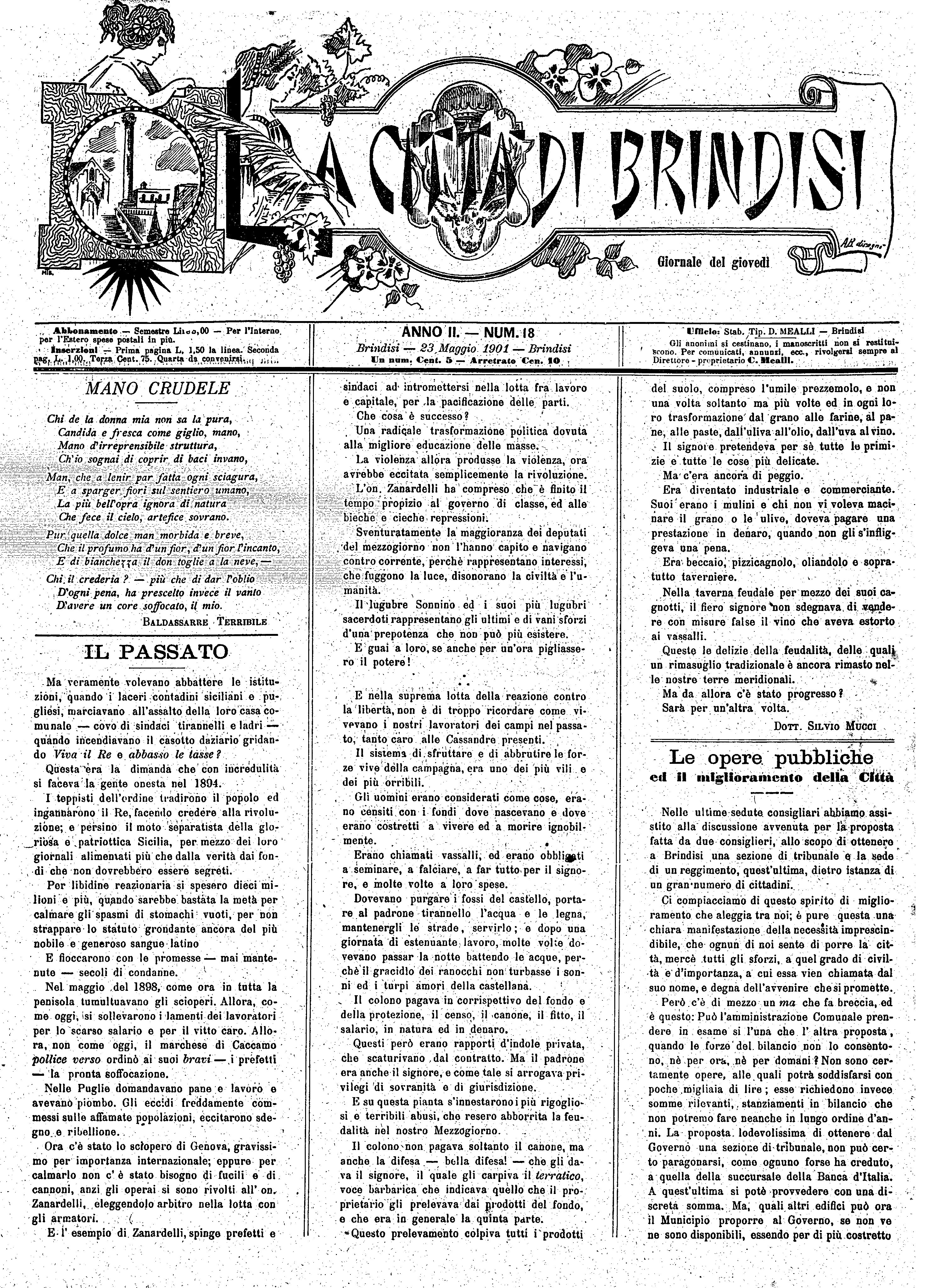 A. 2, n. 18 (23 Magg. 1901)
