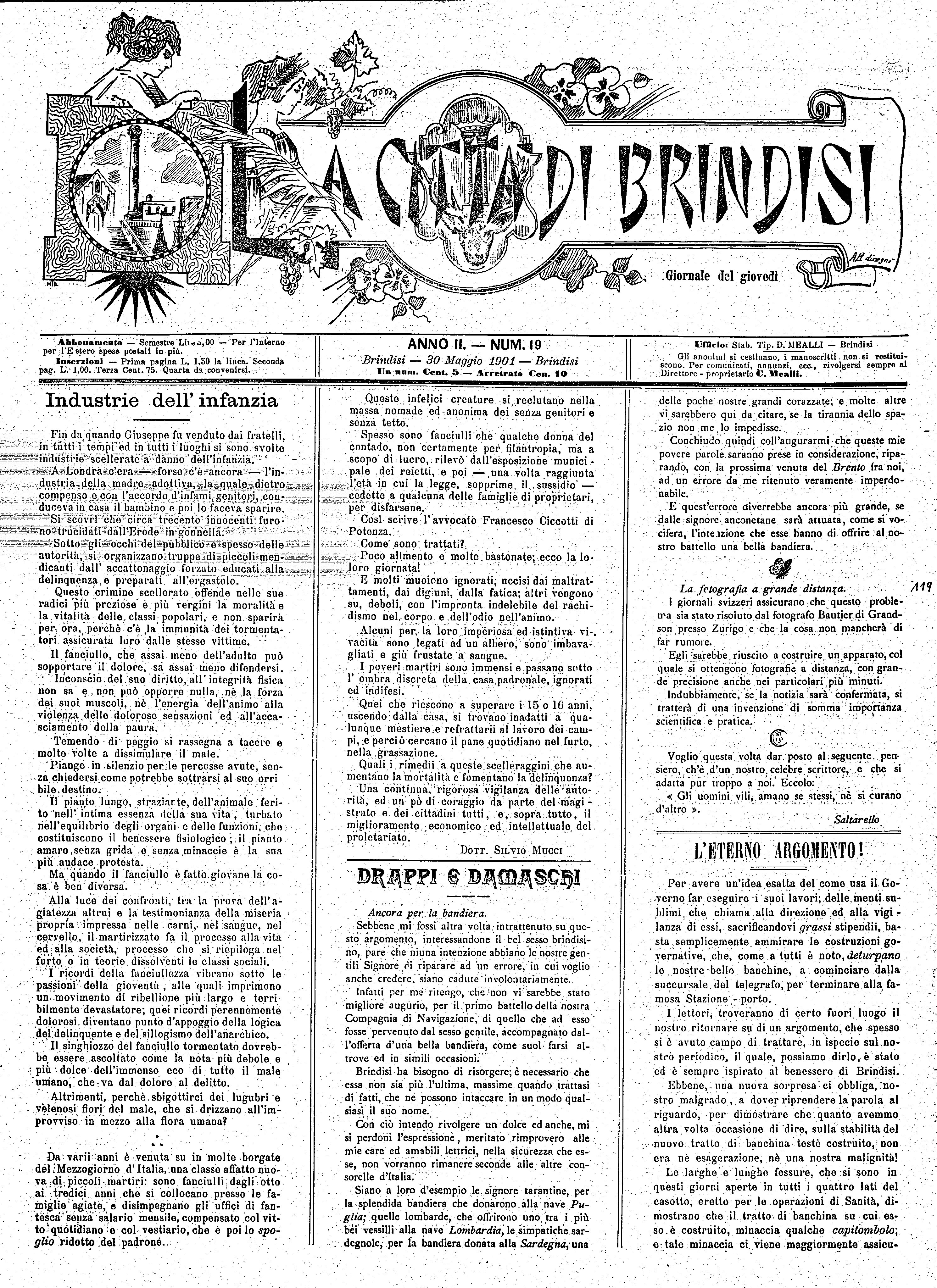 A. 2, n. 19 (30 Magg. 1901)