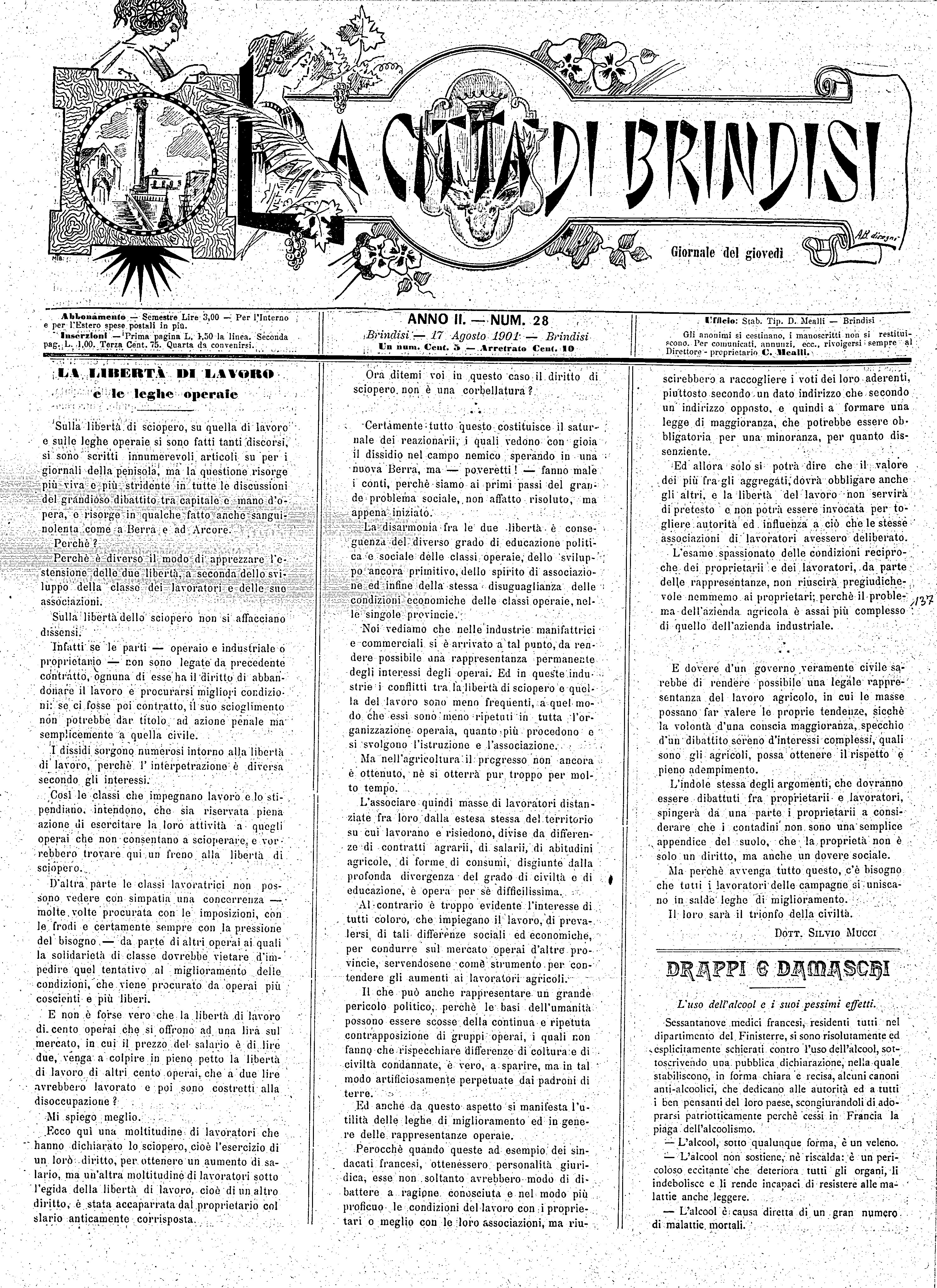 A. 2, n. 28 (17 Ago. 1901)