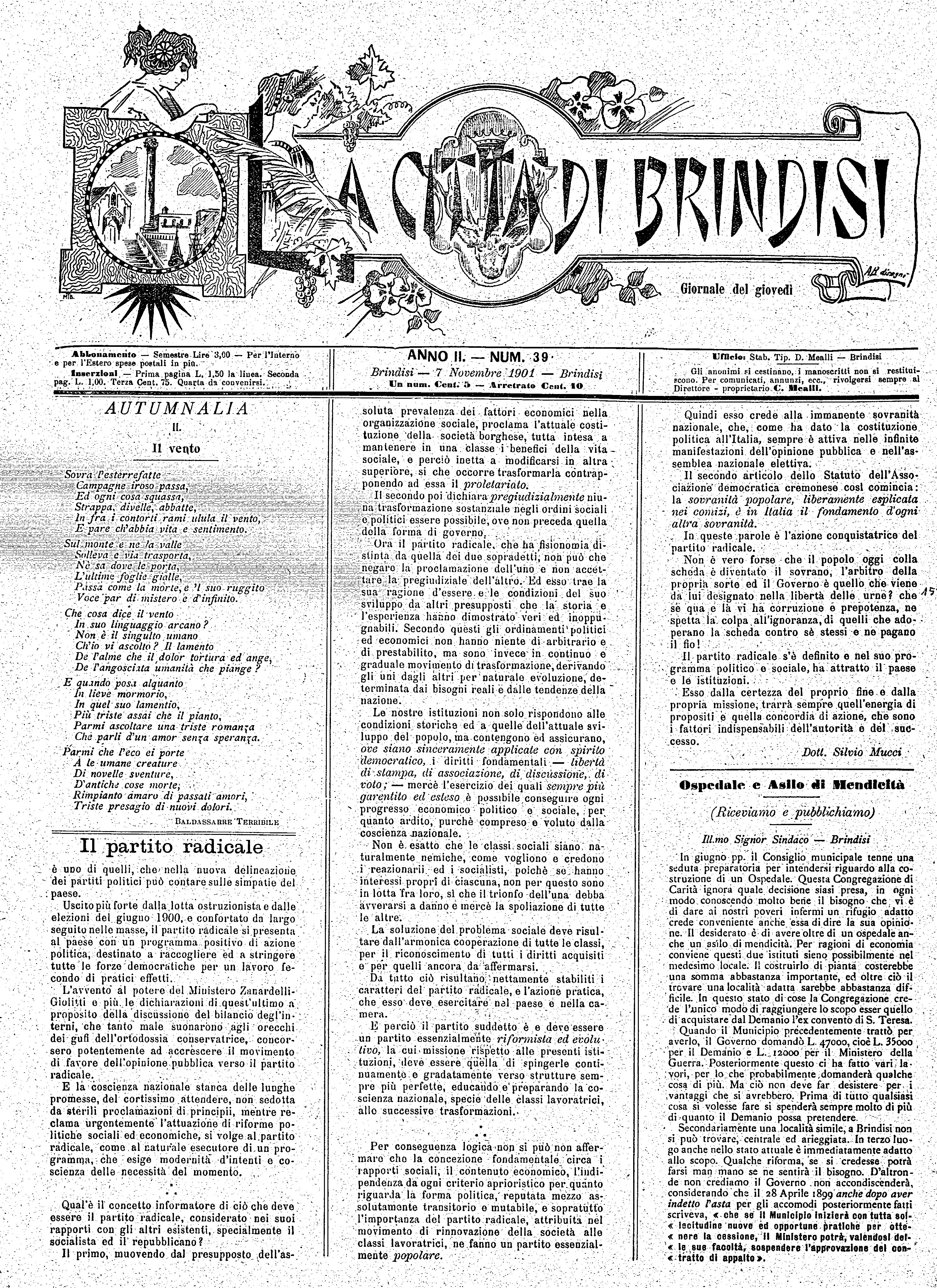 A. 2, n. 39 (07 Nov. 1901)