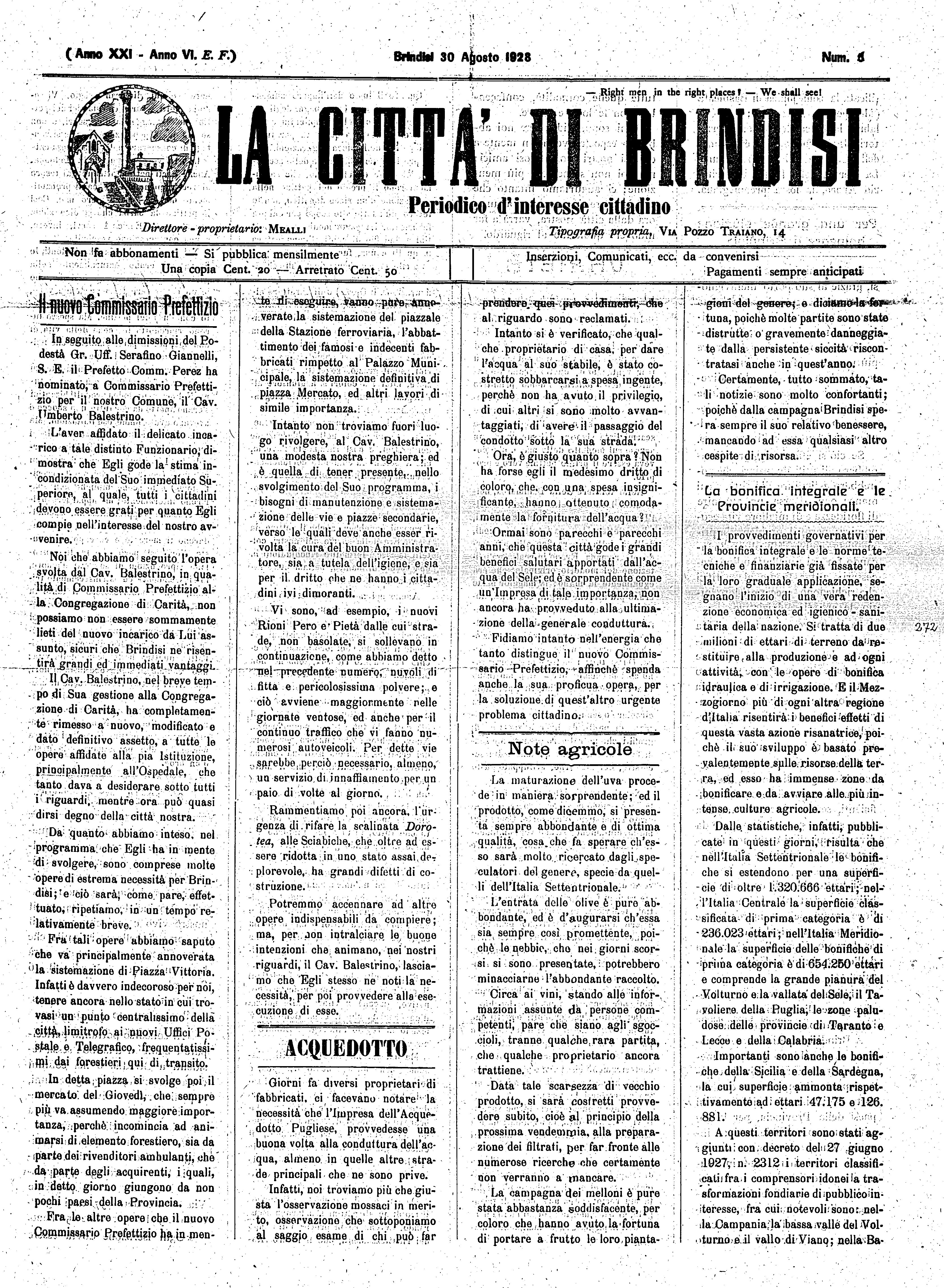 A. 21, n. 08 (30 Ago. 1928)