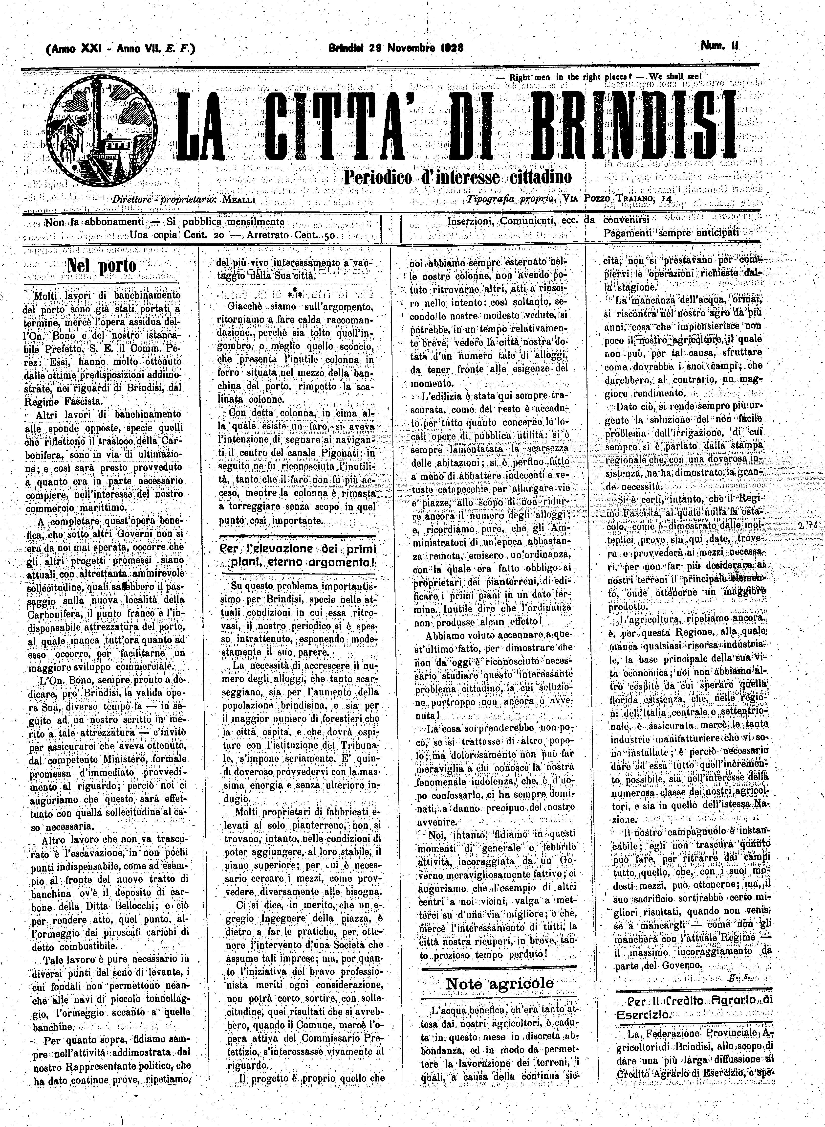 A. 21, n. 11 (29 Nov. 1928)