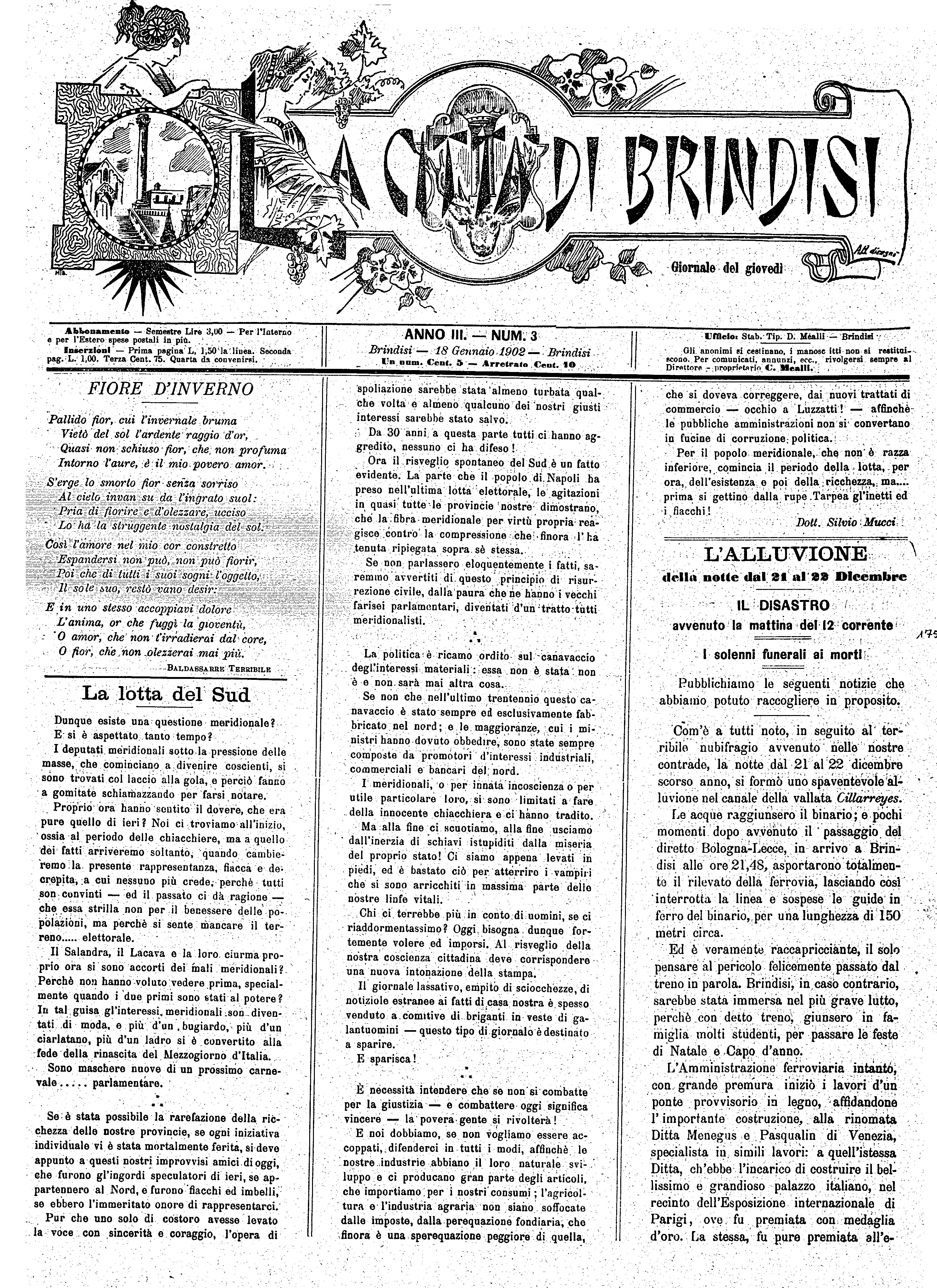 A. 3, n. 03 (18 Genn. 1902)