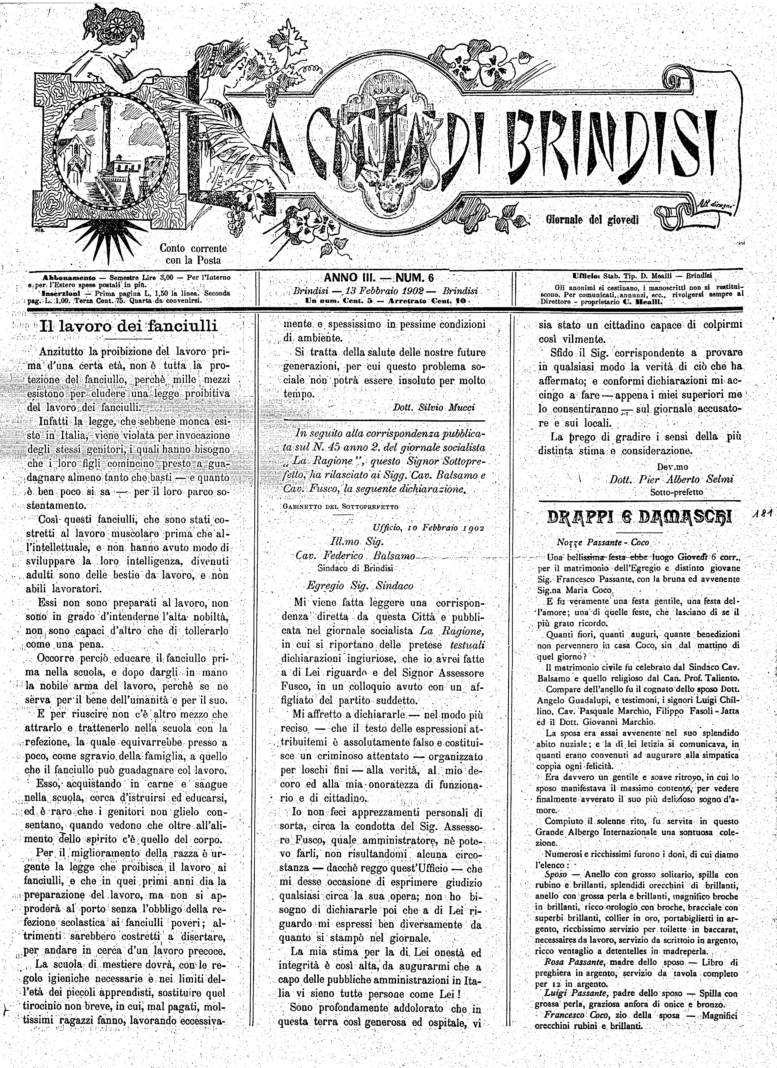A. 3, n. 06 (13 Febb. 1902)
