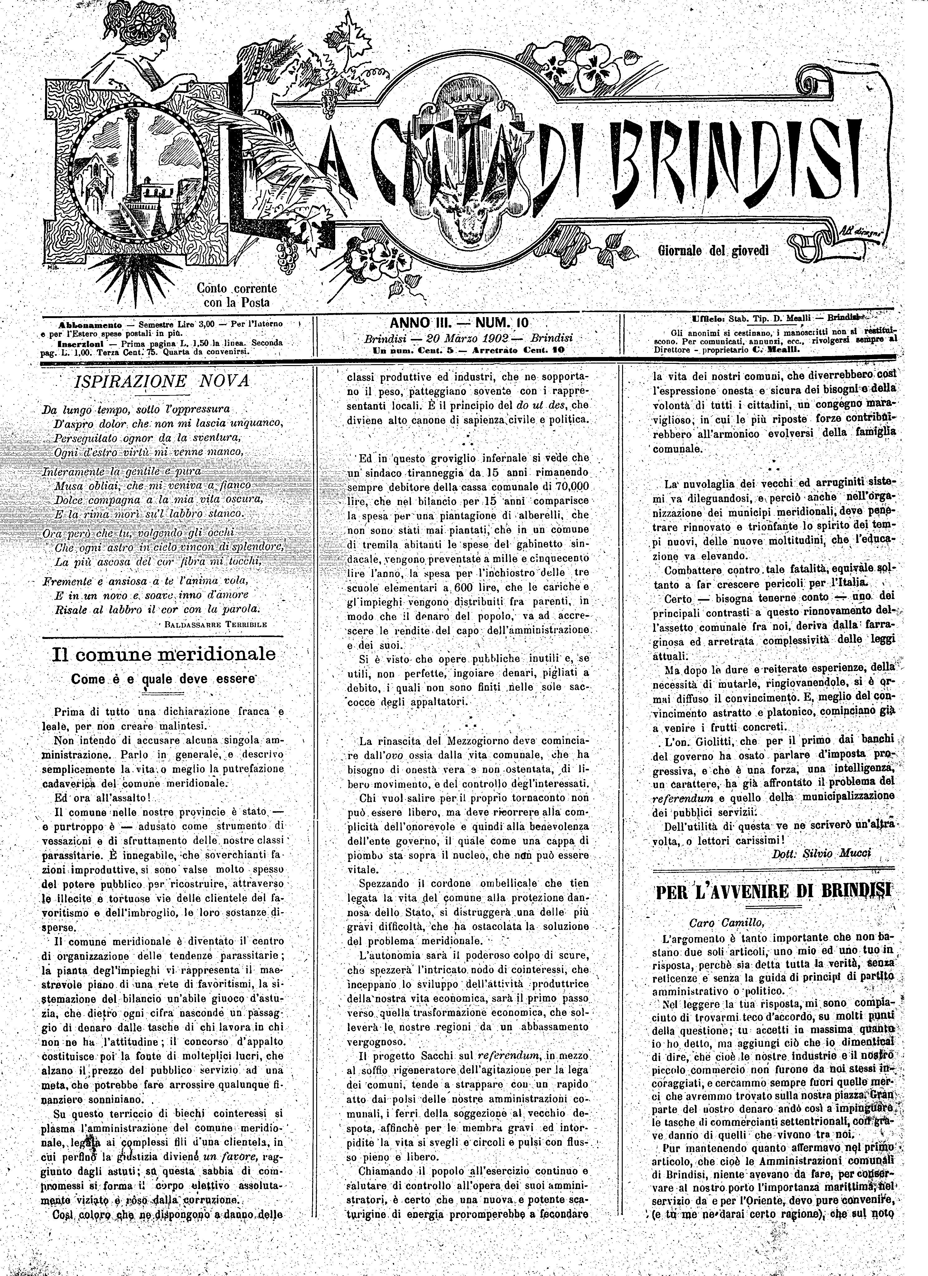 A. 3, n. 10 (20 Mar. 1902)