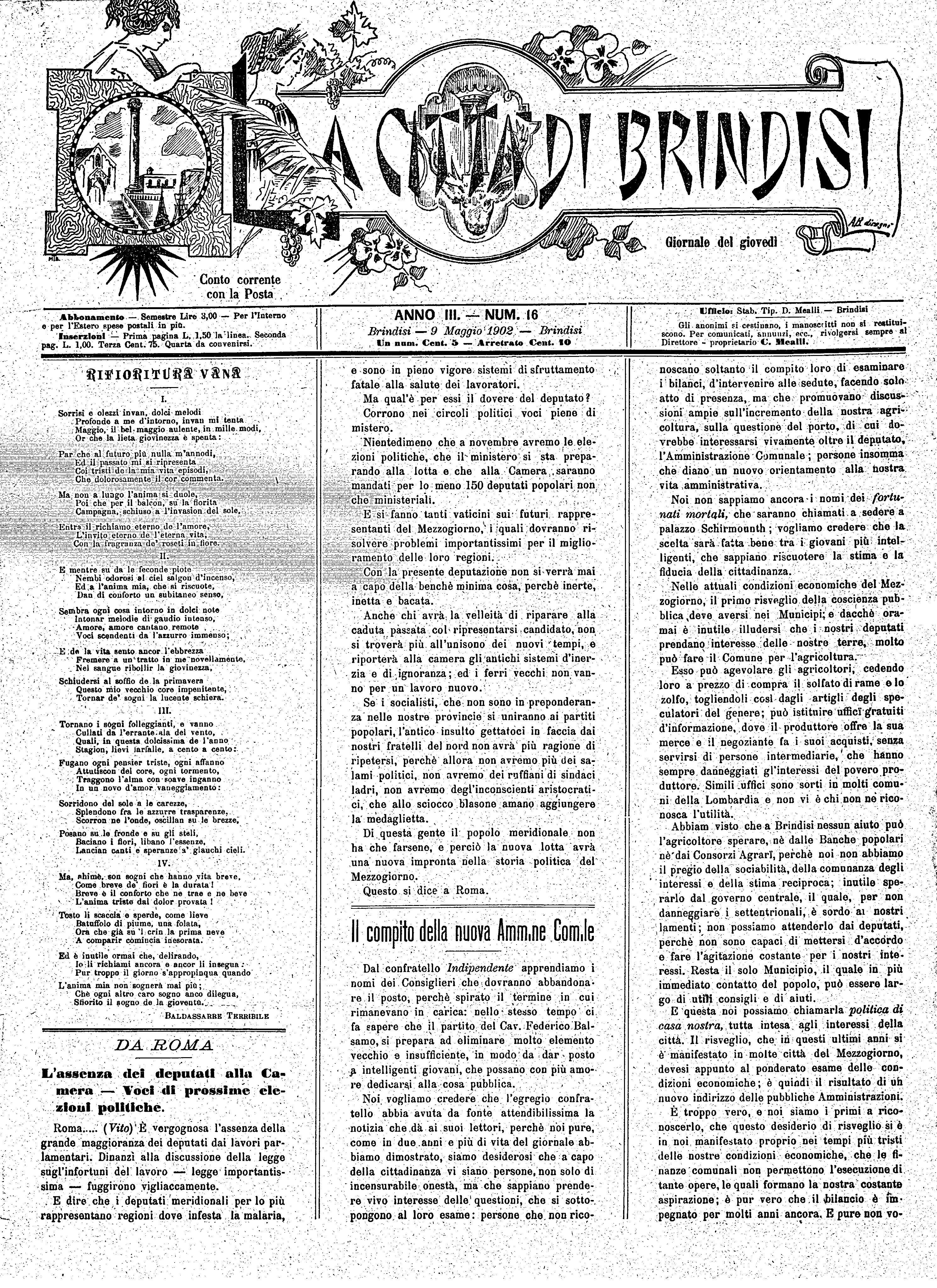 A. 3, n. 16 (09 Magg. 1902)